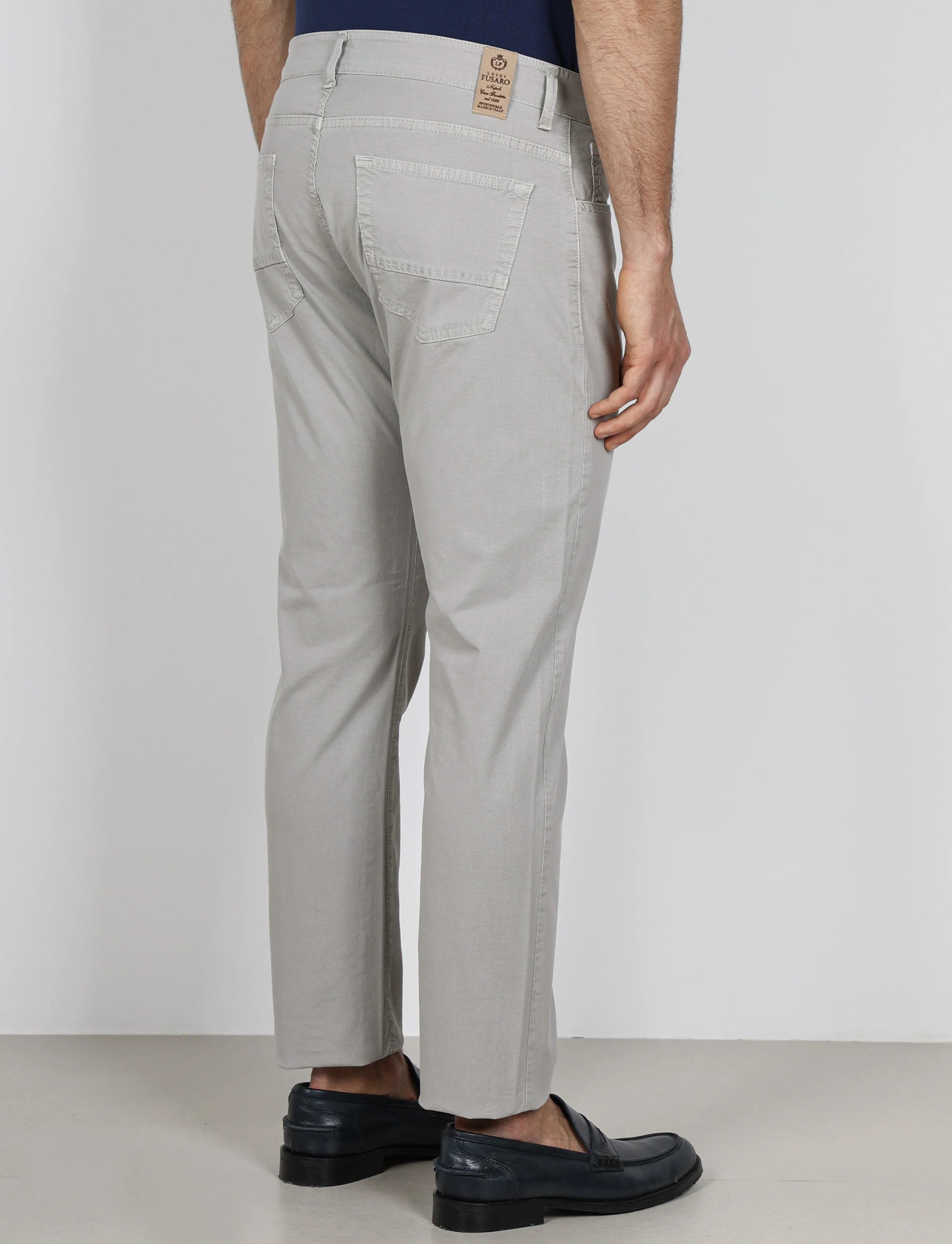 Pantaloni cinque tasche in cotone nido d'ape - Image 18