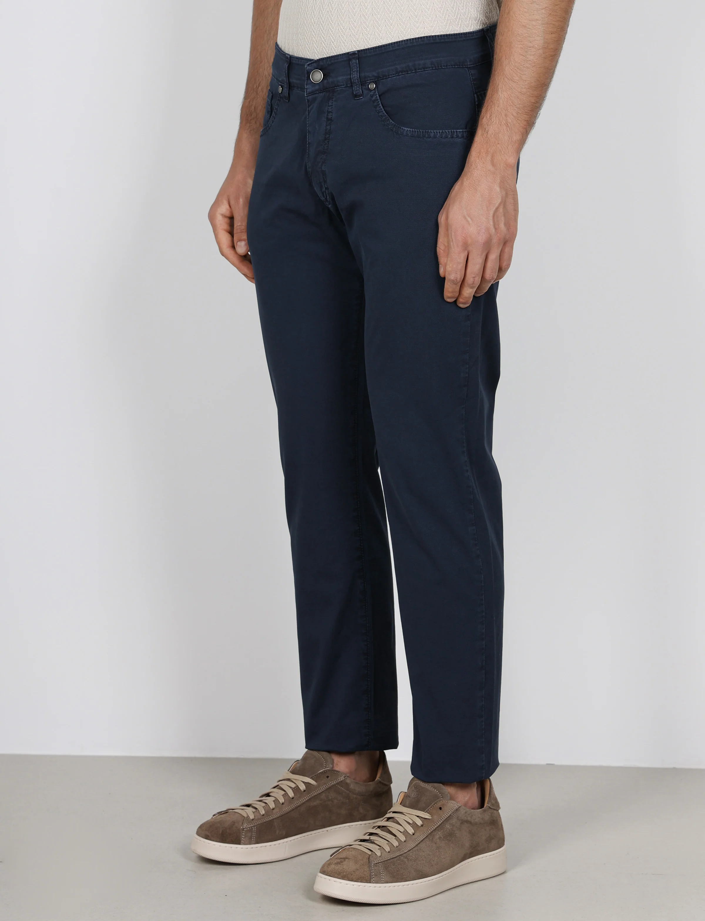 Pantaloni cinque tasche in cotone nido d'ape - Image 32