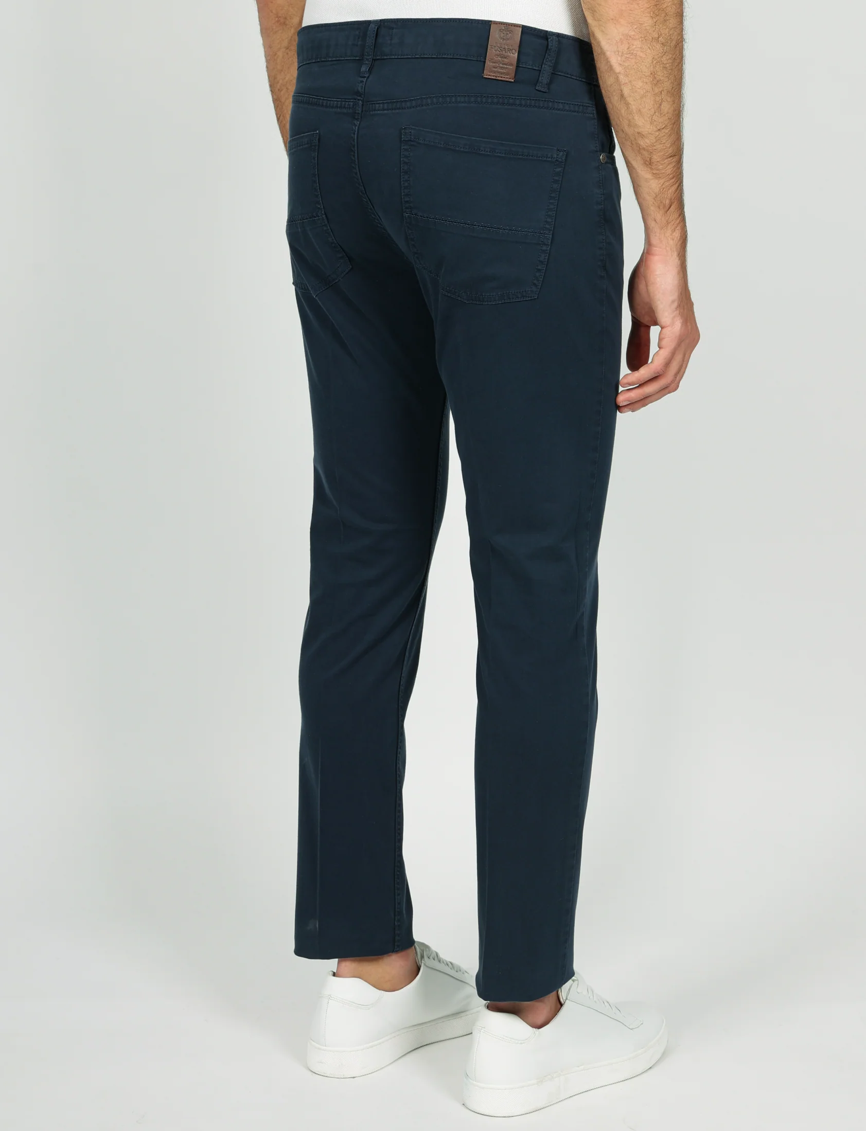 Pantaloni cinque tasche in raso di cotone - Image 5