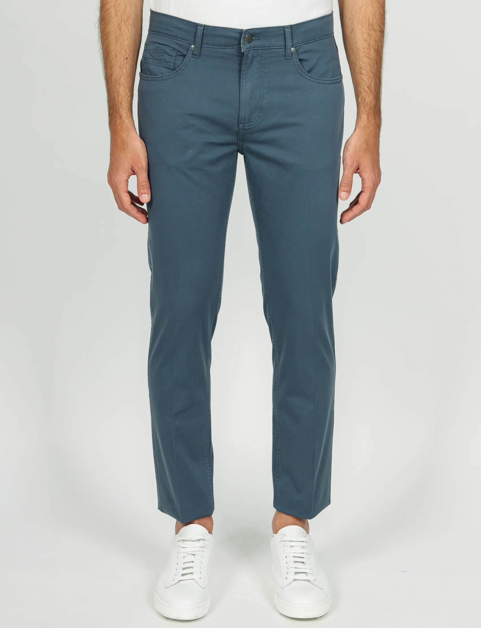 Pantaloni cinque tasche in raso di cotone - Image 6
