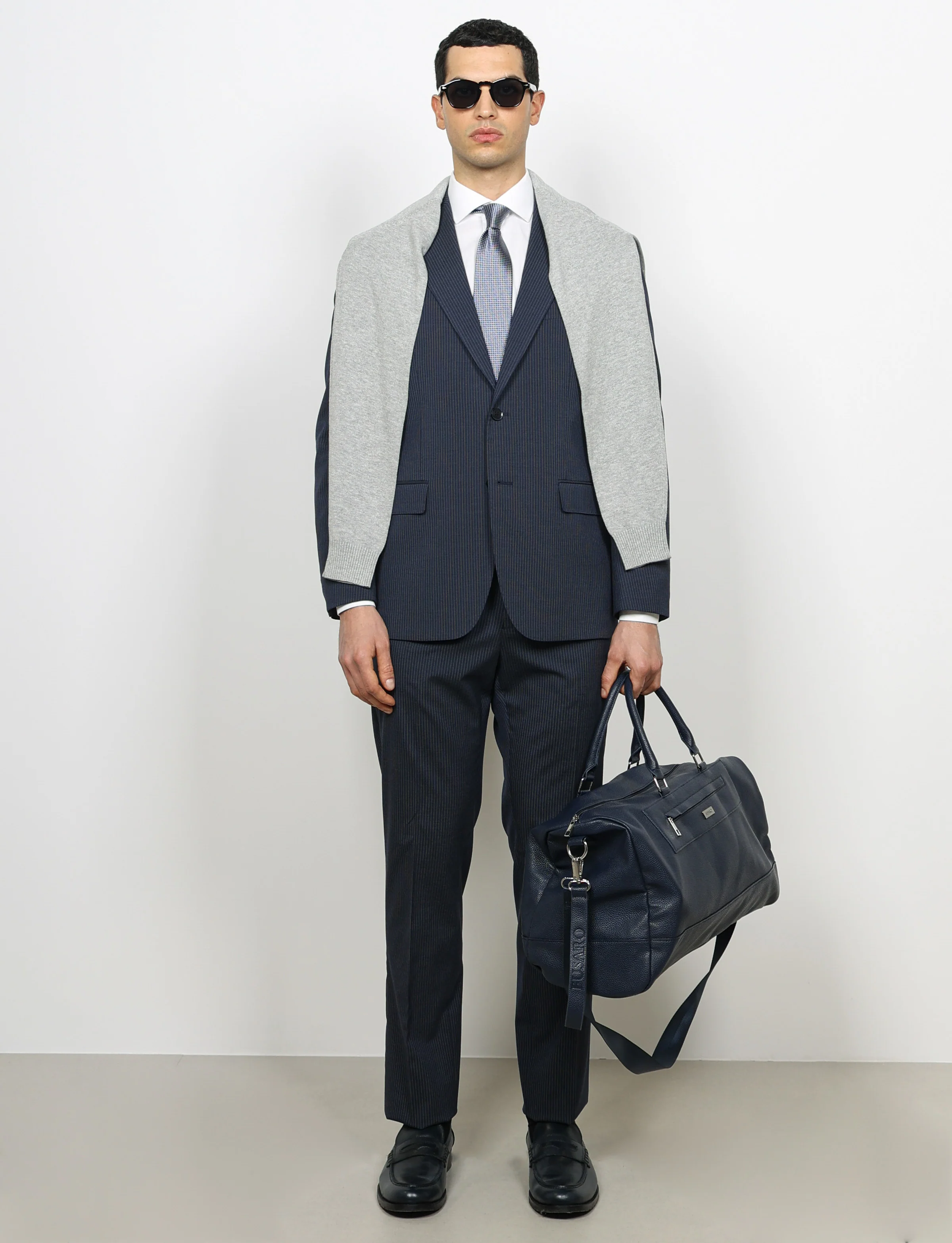 Abito gessato micro riga Drop 4 - Image 15