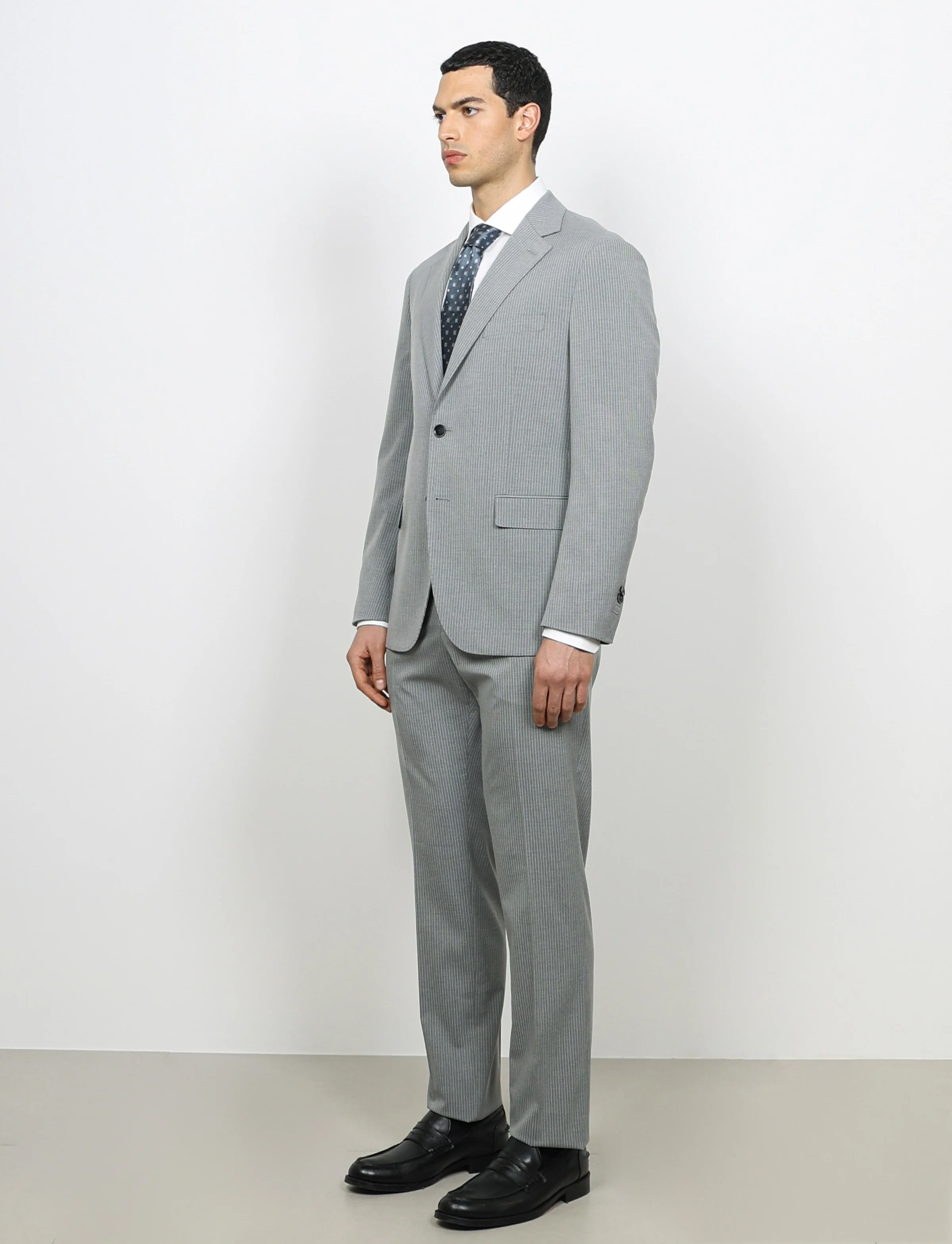 Abito gessato micro riga Drop 4 - Image 19