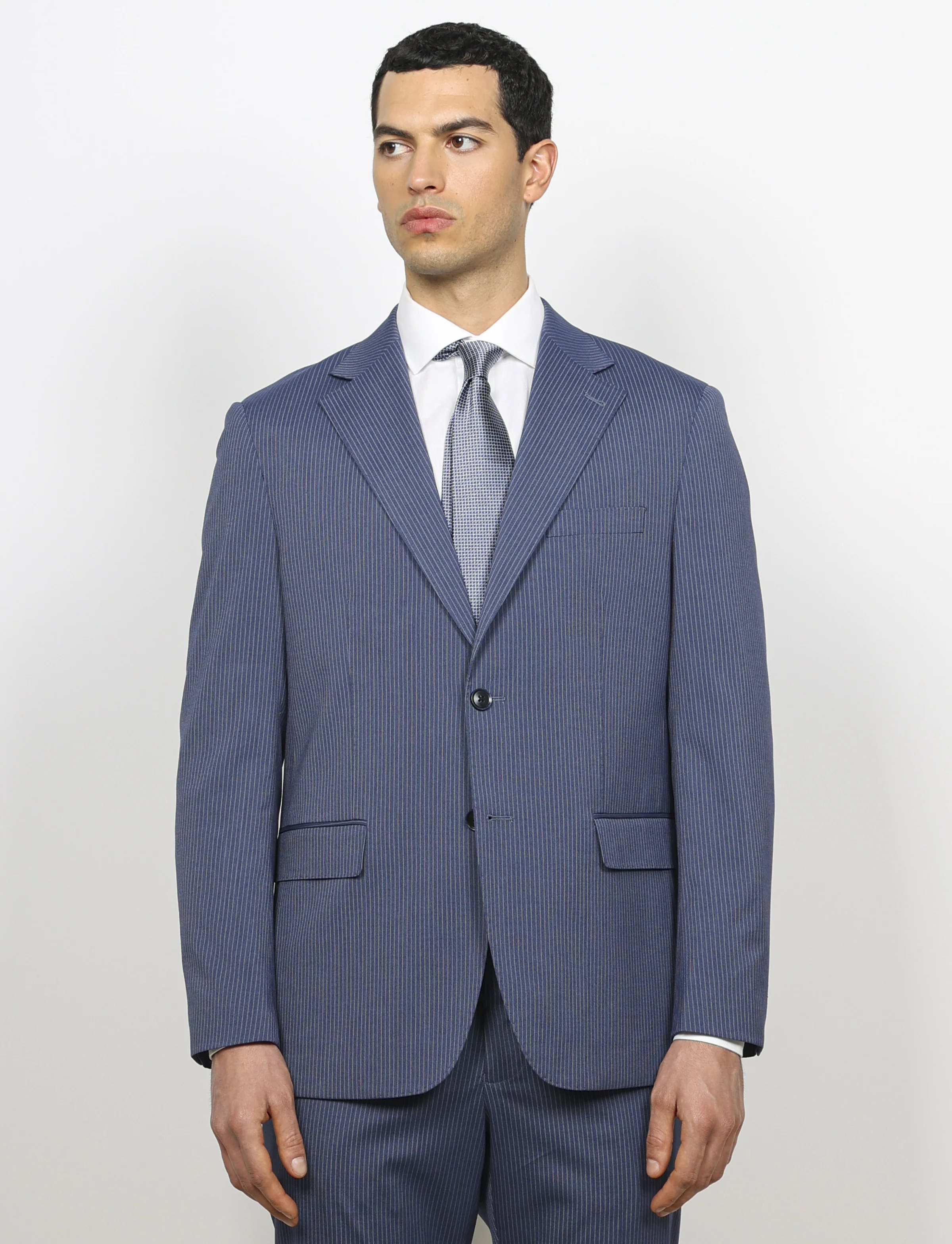 Abito gessato micro riga Drop 4 - Image 3