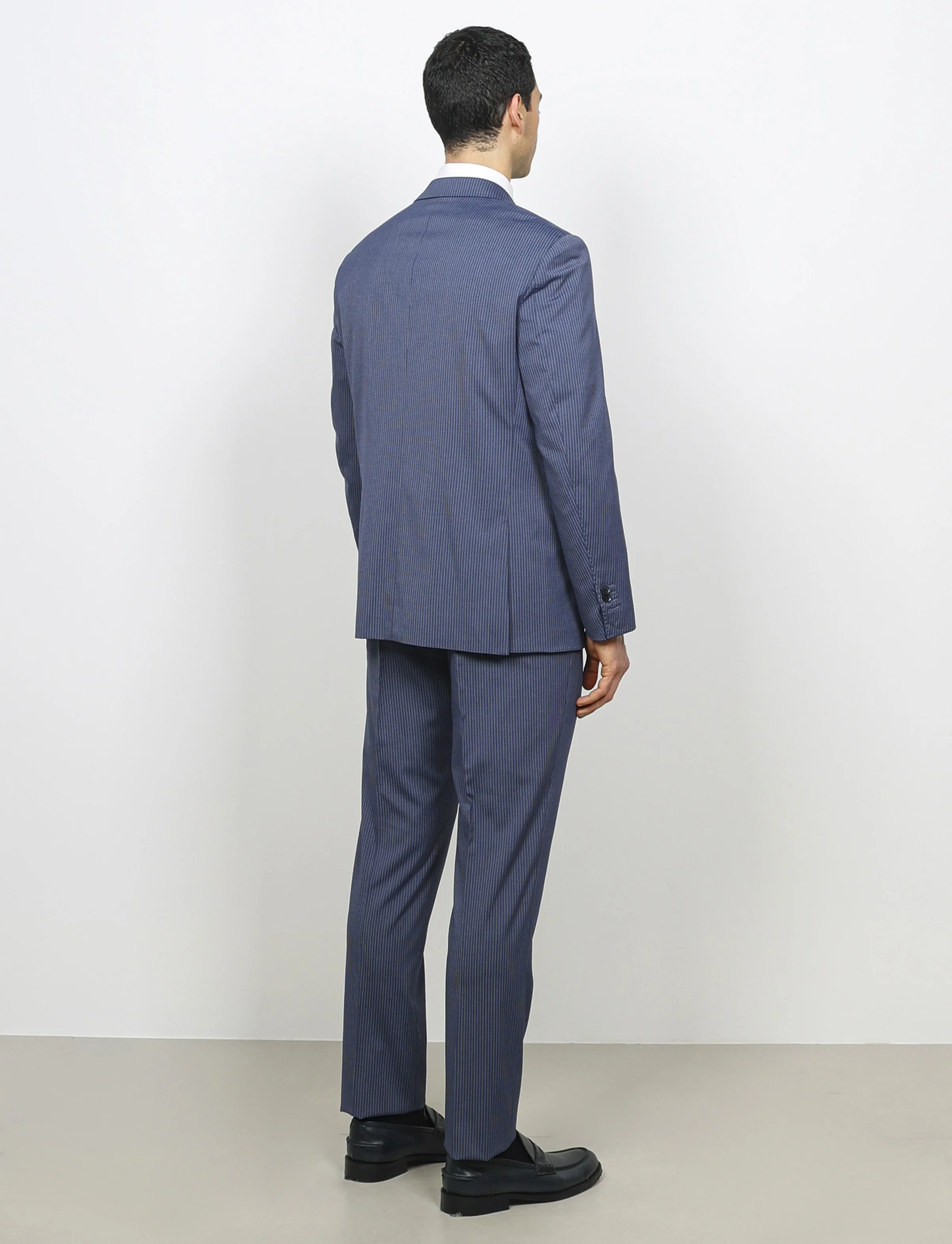 Abito gessato micro riga Drop 4 - Image 7