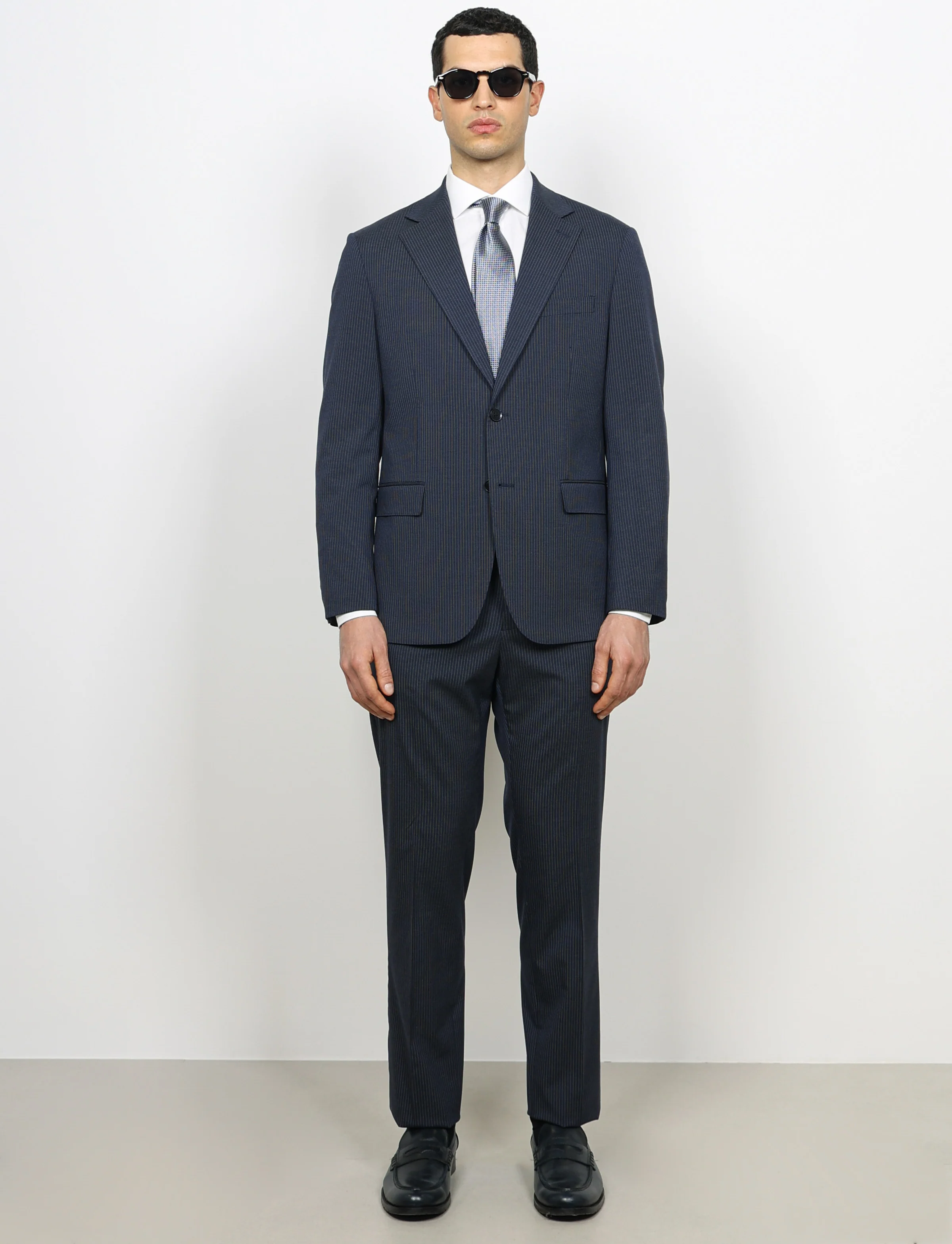 Abito gessato micro riga Drop 4 - Image 8