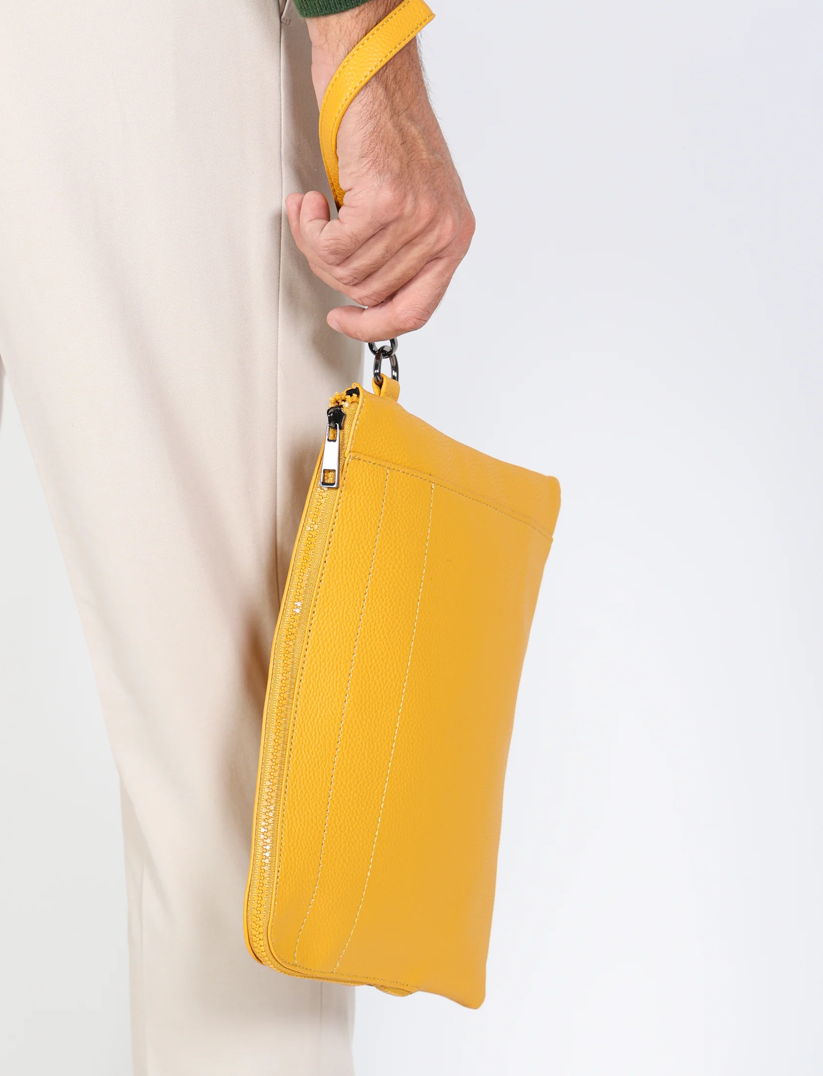 Pochette in eco-pelle con manico - Image 12