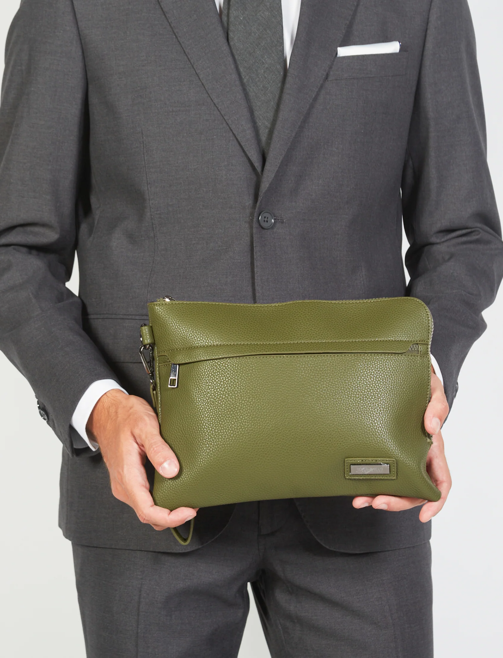 Pochette in eco-pelle con manico - Image 14