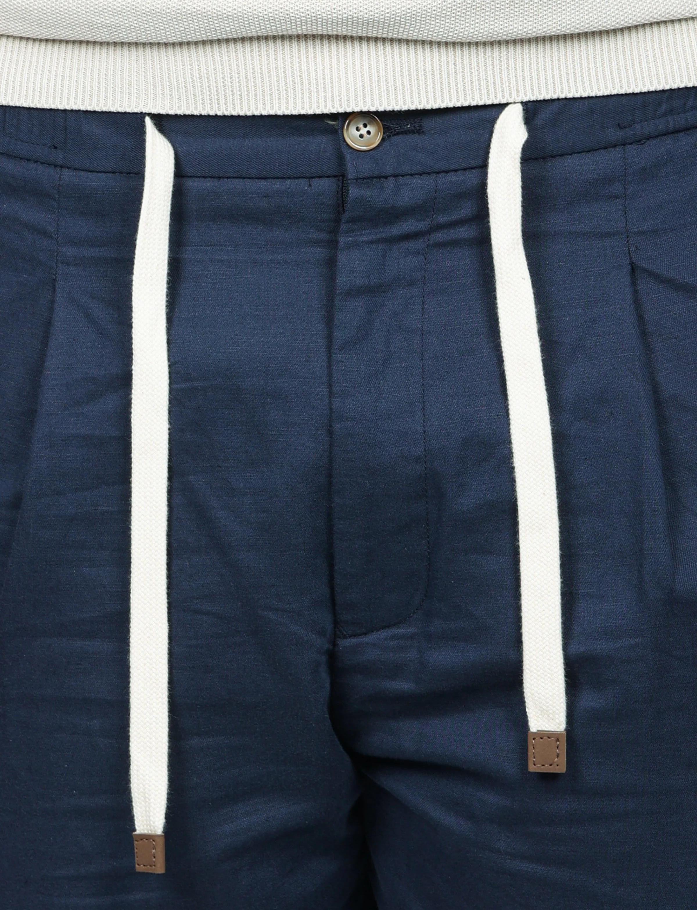 Bermuda in lino e cotone con cintura - Image 12