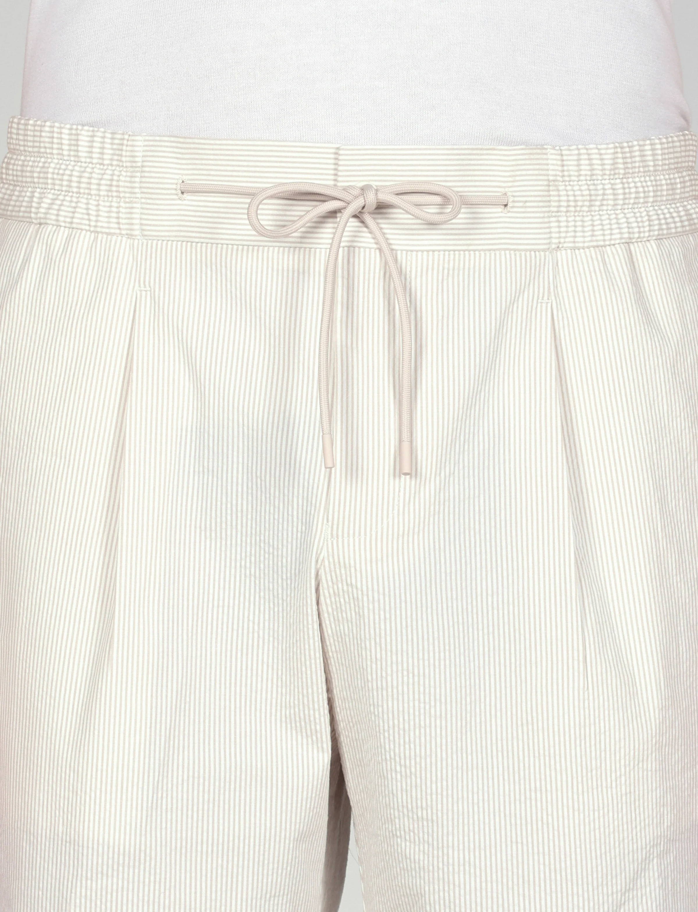 Bermuda in cotone goffrato a righe - Image 4