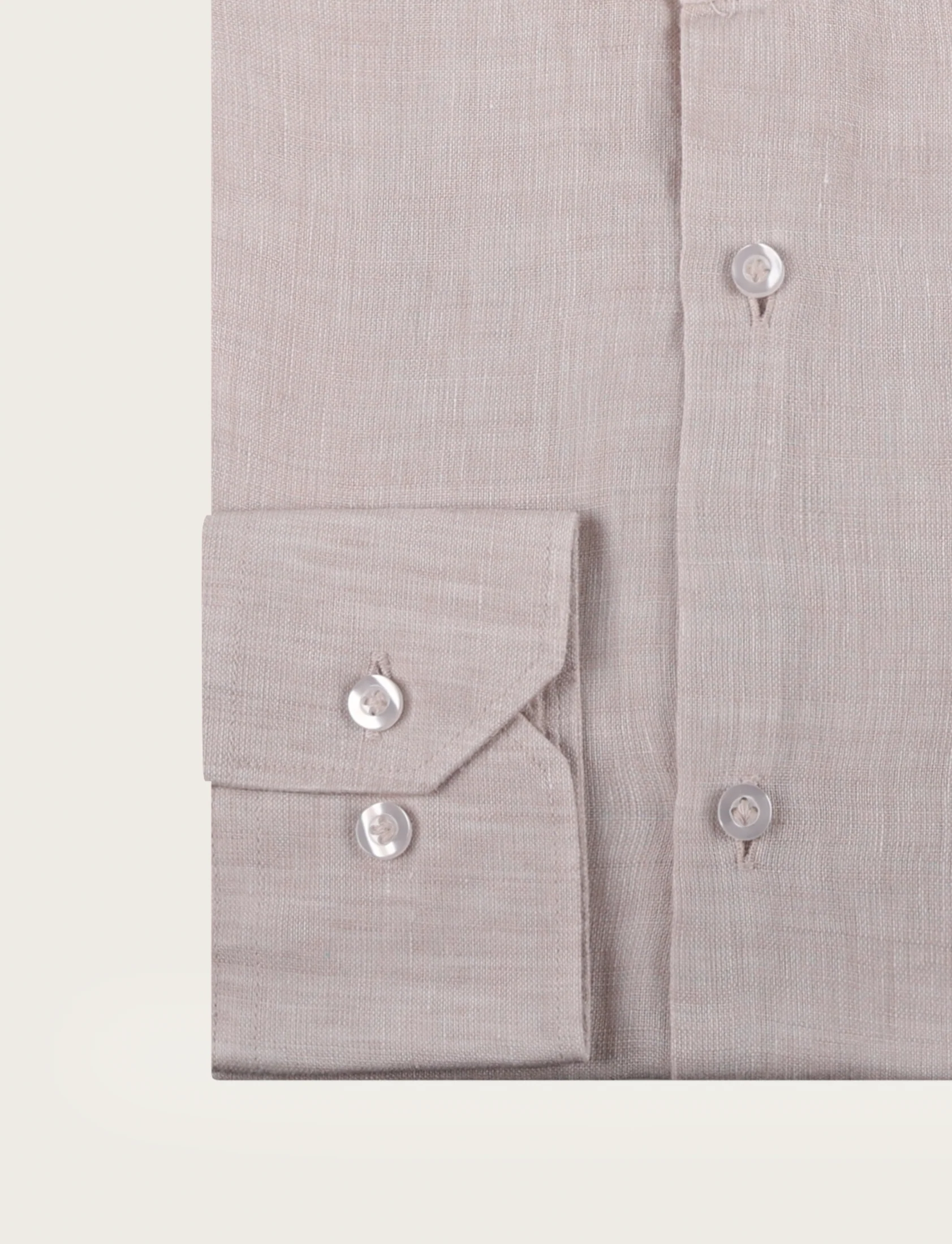 Camicia in lino con collo alla coreana - Image 6