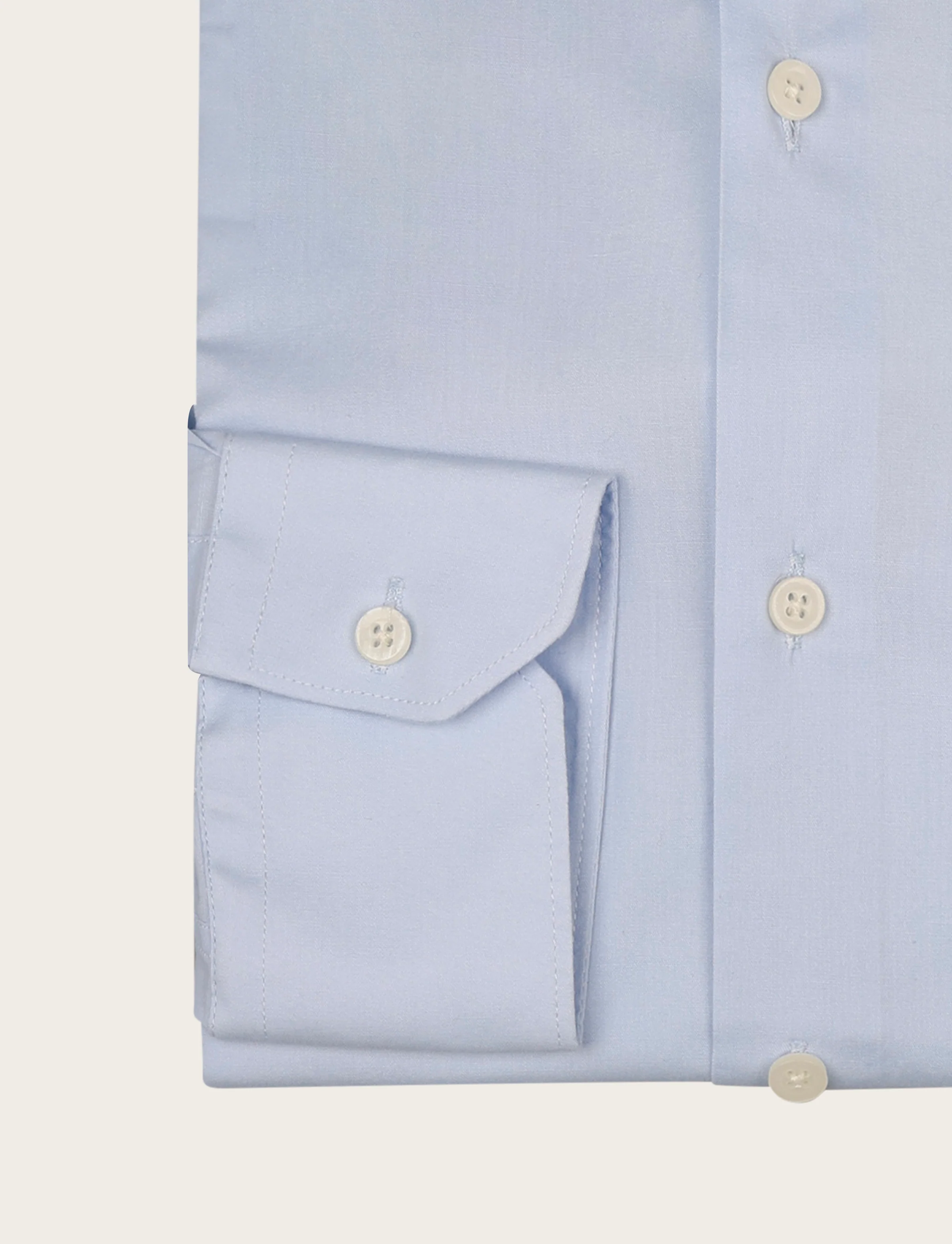 Camicia tinta unita in cotone stretch - Image 15