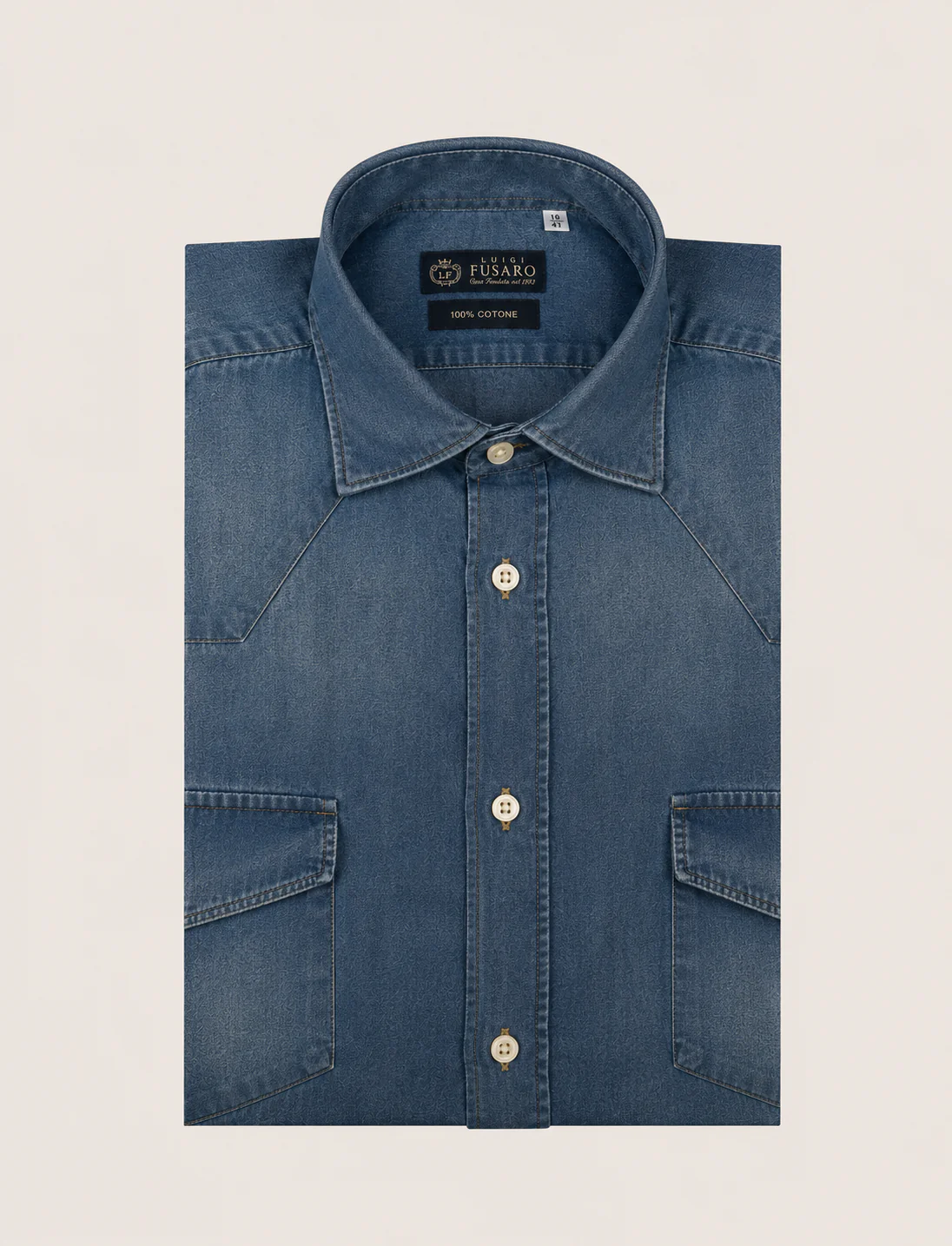 Camicia in denim con tasche - Image 6
