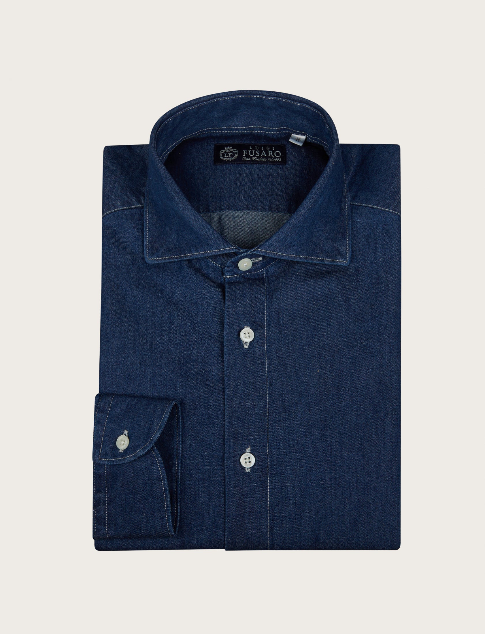 Camicia in denim 100% cotone - Image 4