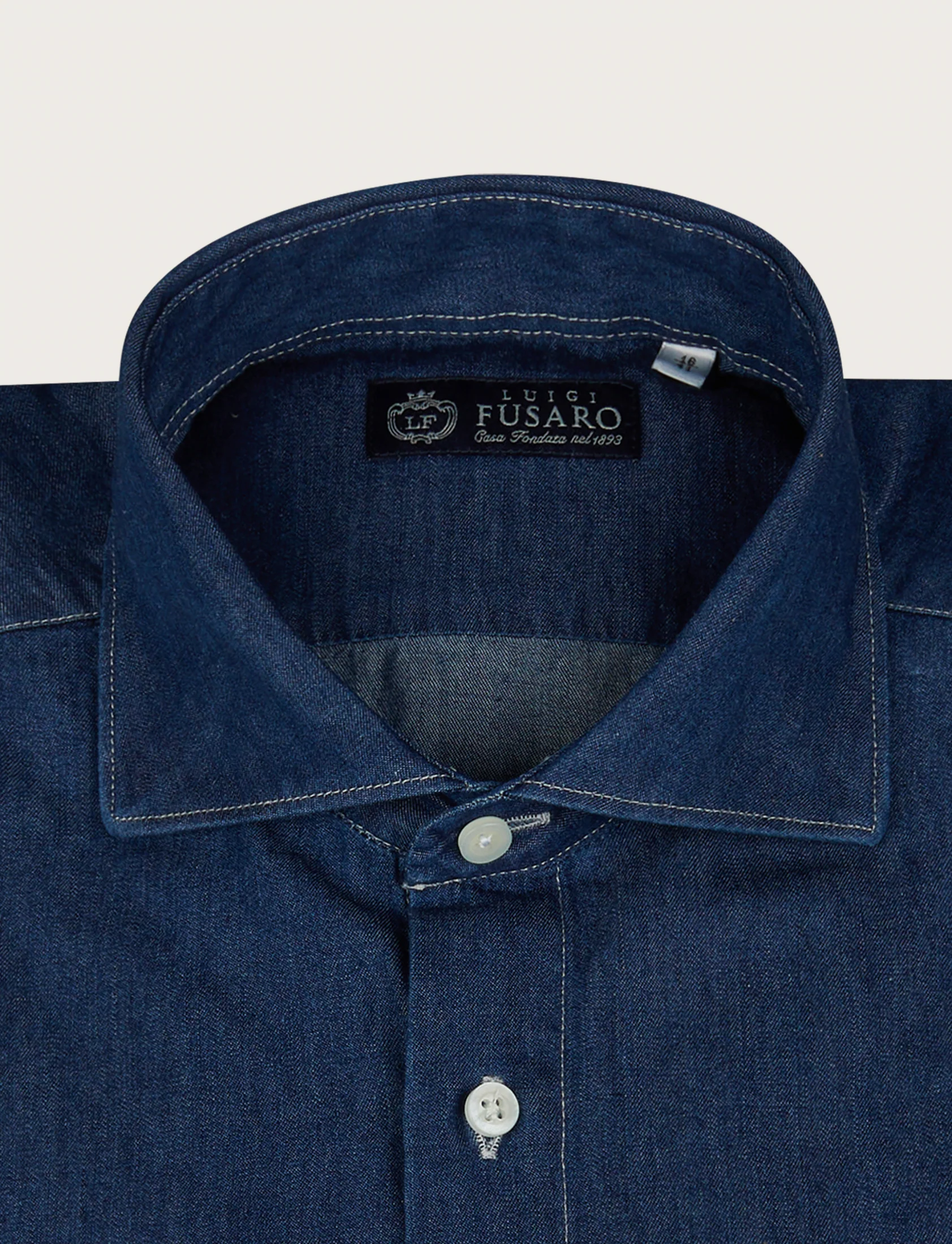 Camicia in denim 100% cotone - Image 5