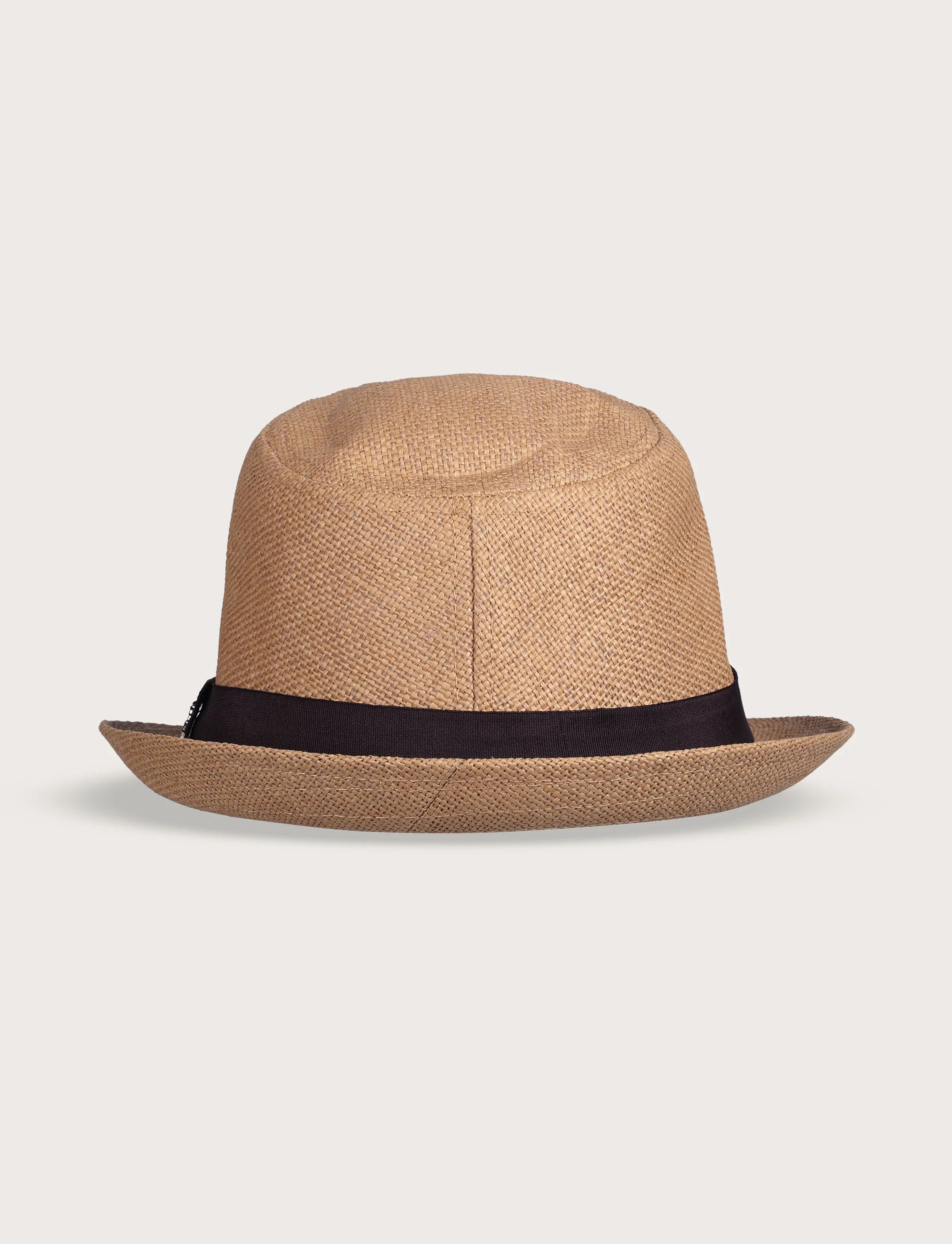 Cappello fedora in paglia con nastro a contrasto - Image 10