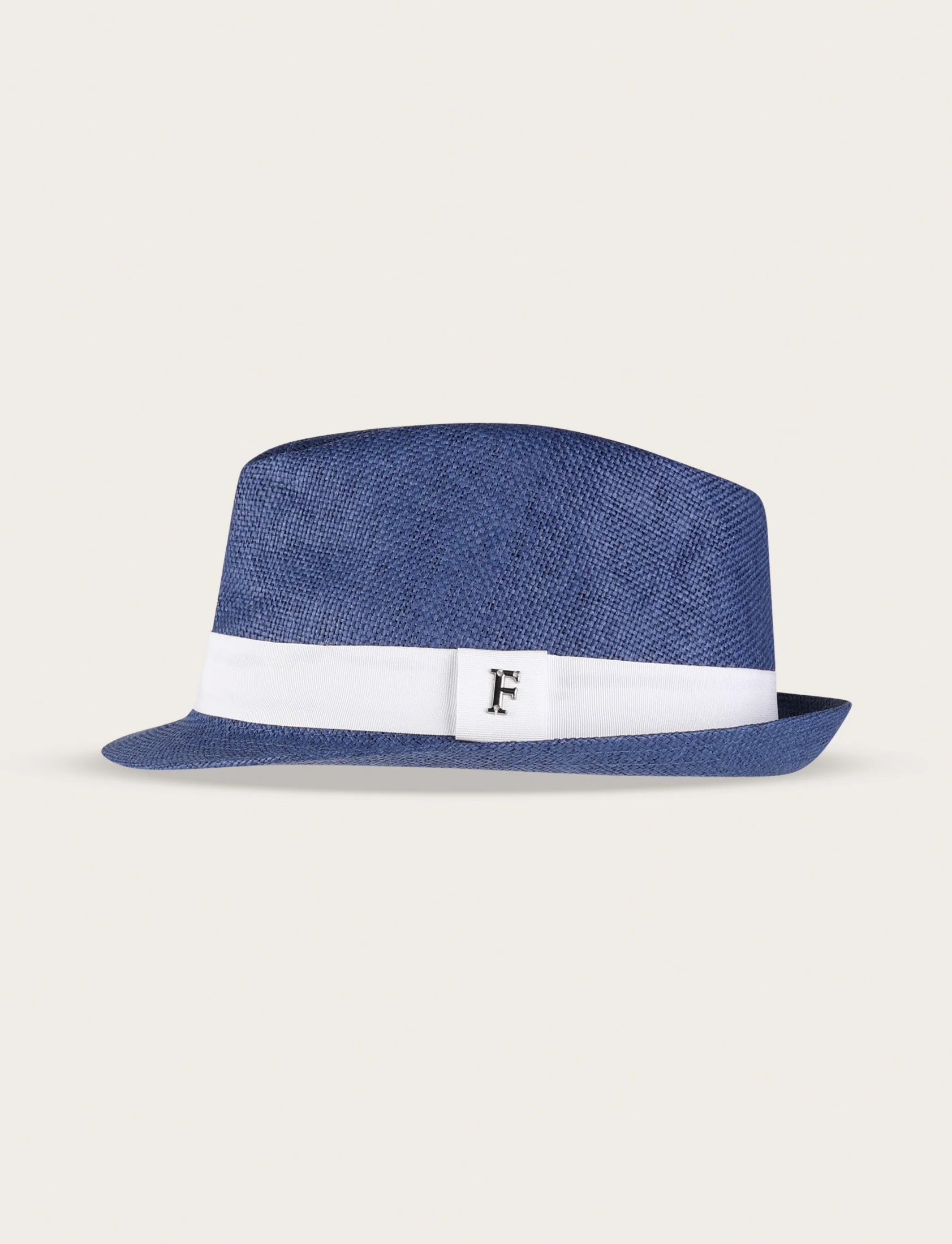 Cappello fedora in paglia con nastro a contrasto - Image 11