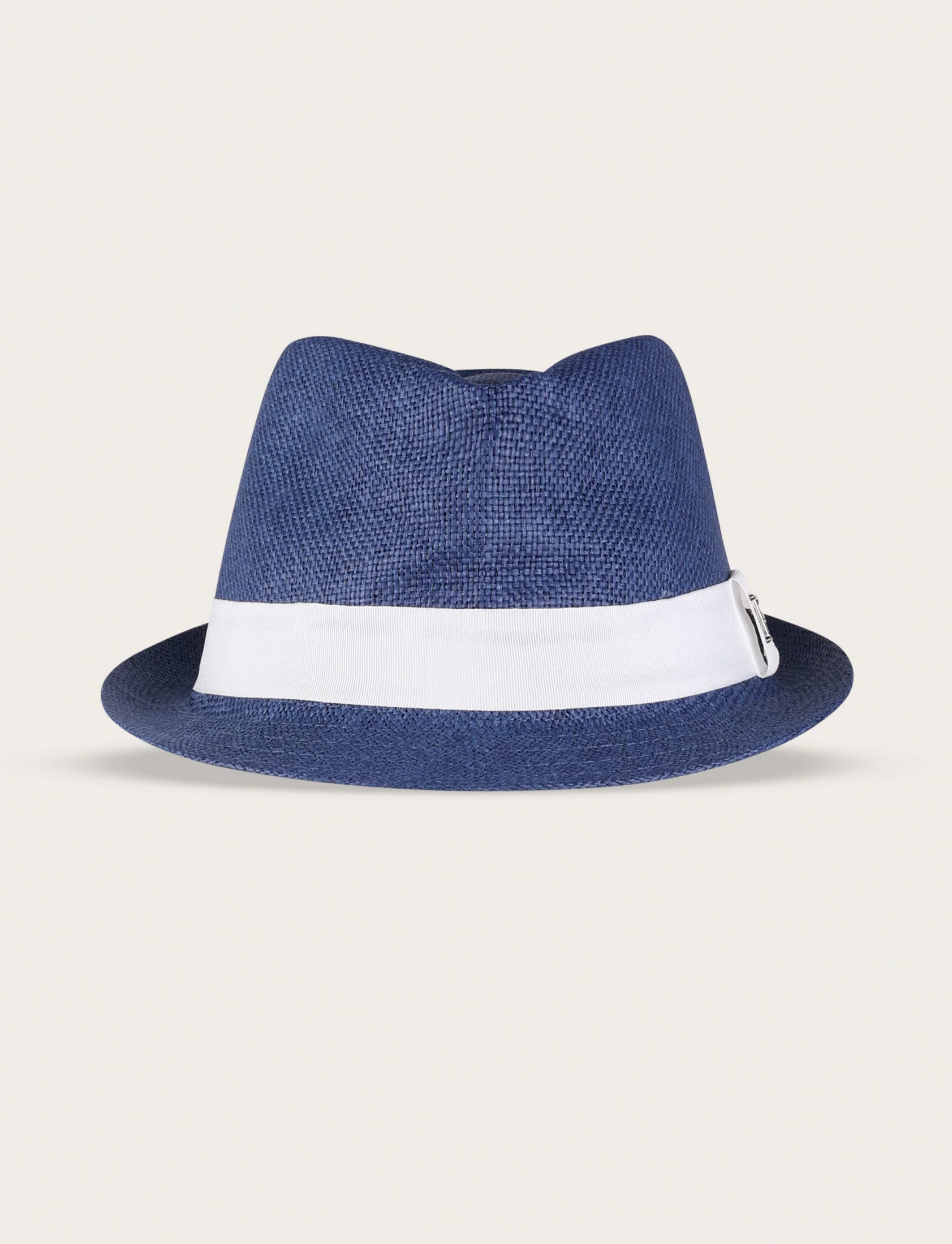 Cappello fedora in paglia con nastro a contrasto - Image 12