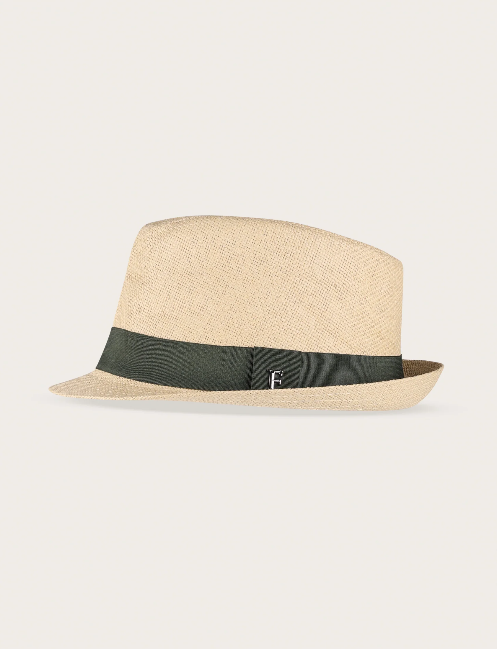Cappello fedora in paglia con nastro a contrasto - Image 5