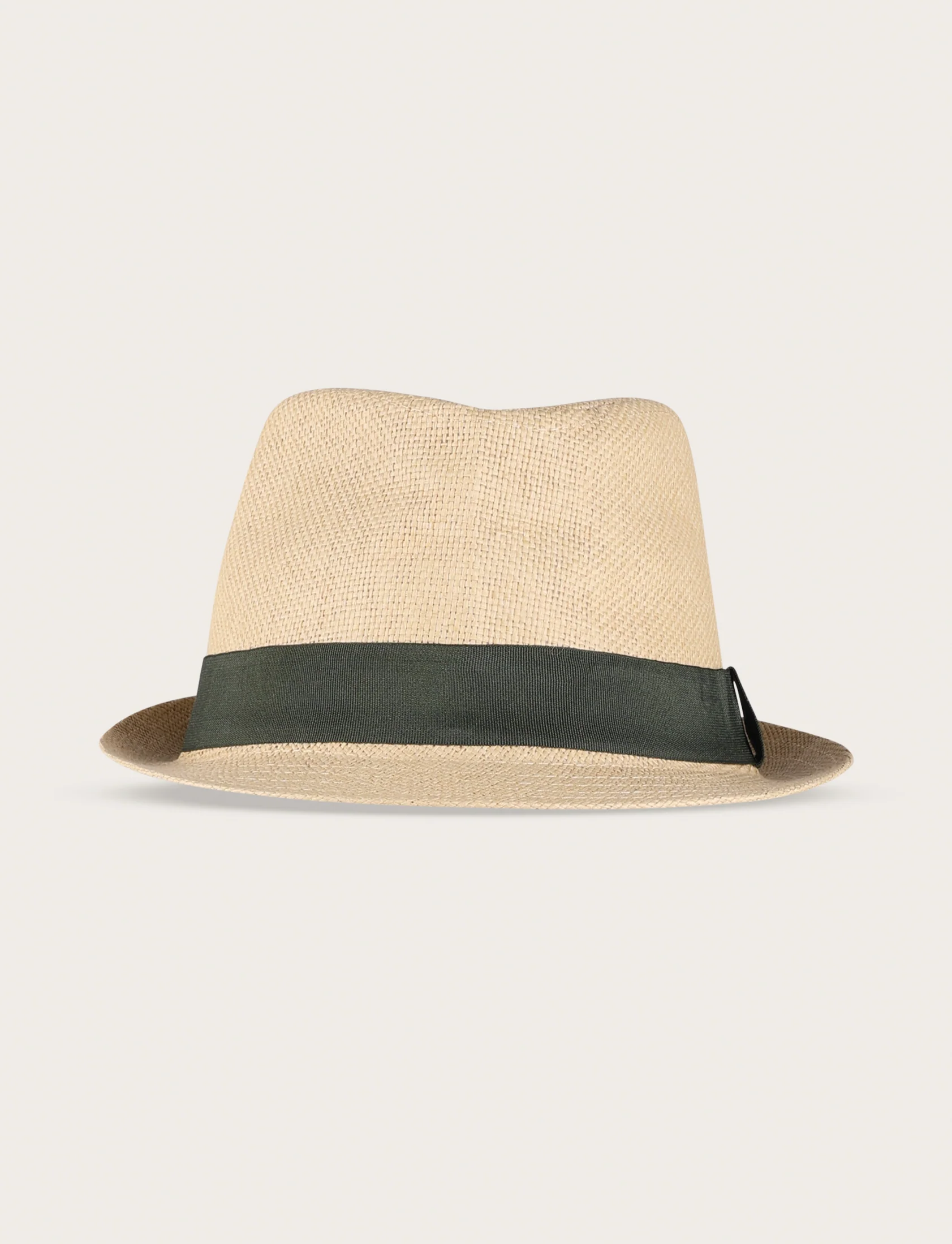 Cappello fedora in paglia con nastro a contrasto - Image 6