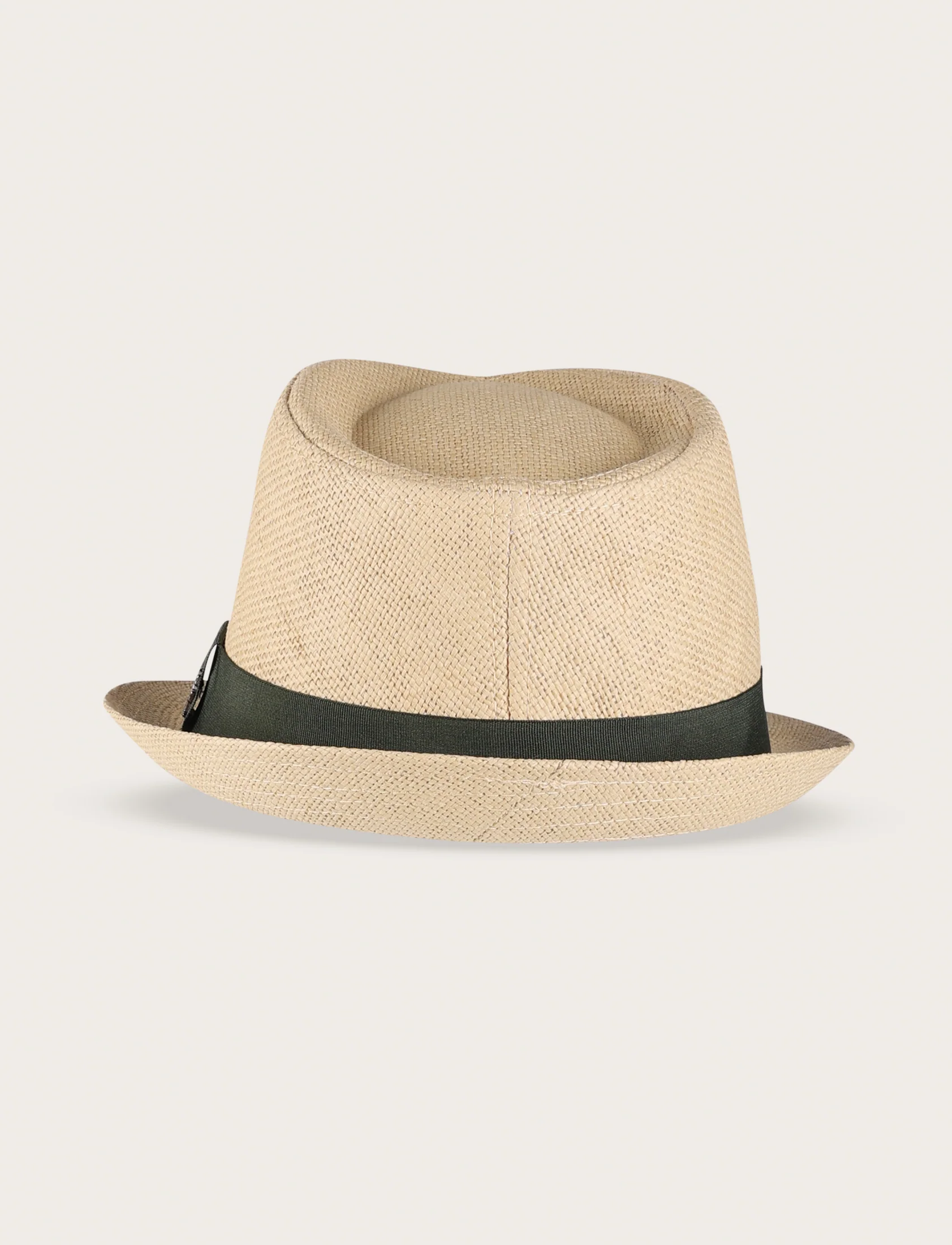 Cappello fedora in paglia con nastro a contrasto - Image 7