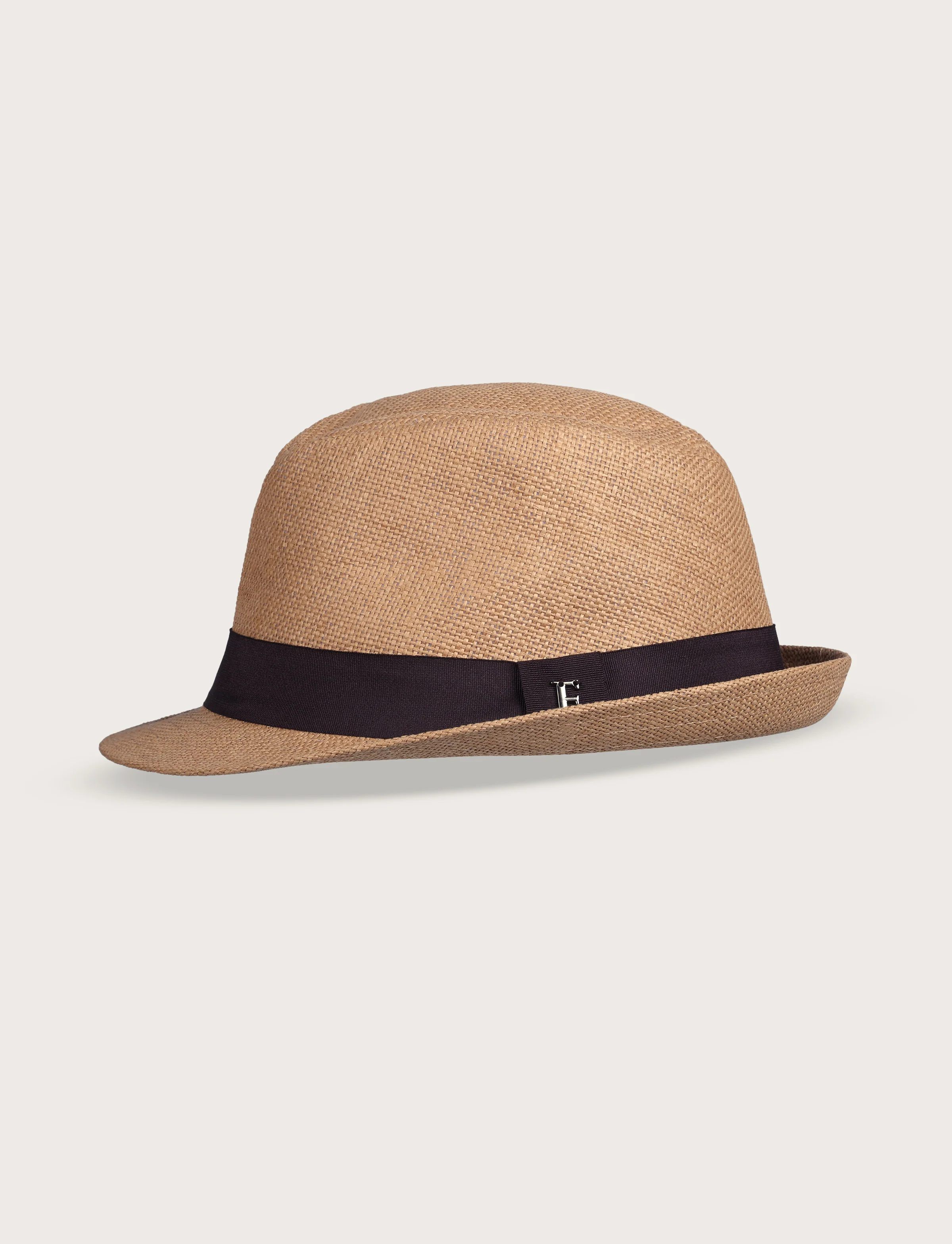 Cappello fedora in paglia con nastro a contrasto - Image 8