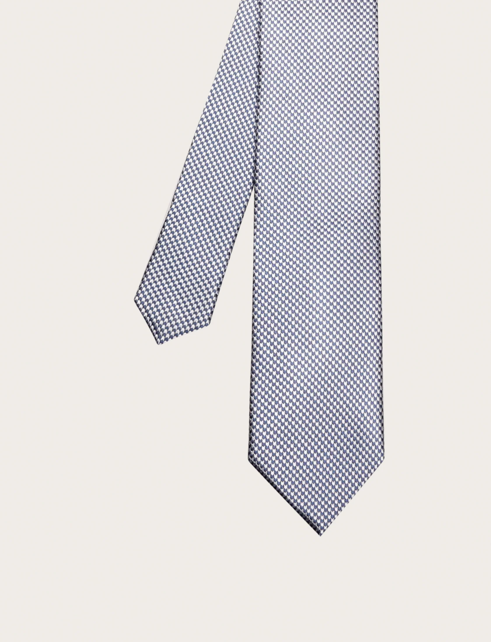 Cravatta in seta dobby con texture geometrica - Image 4