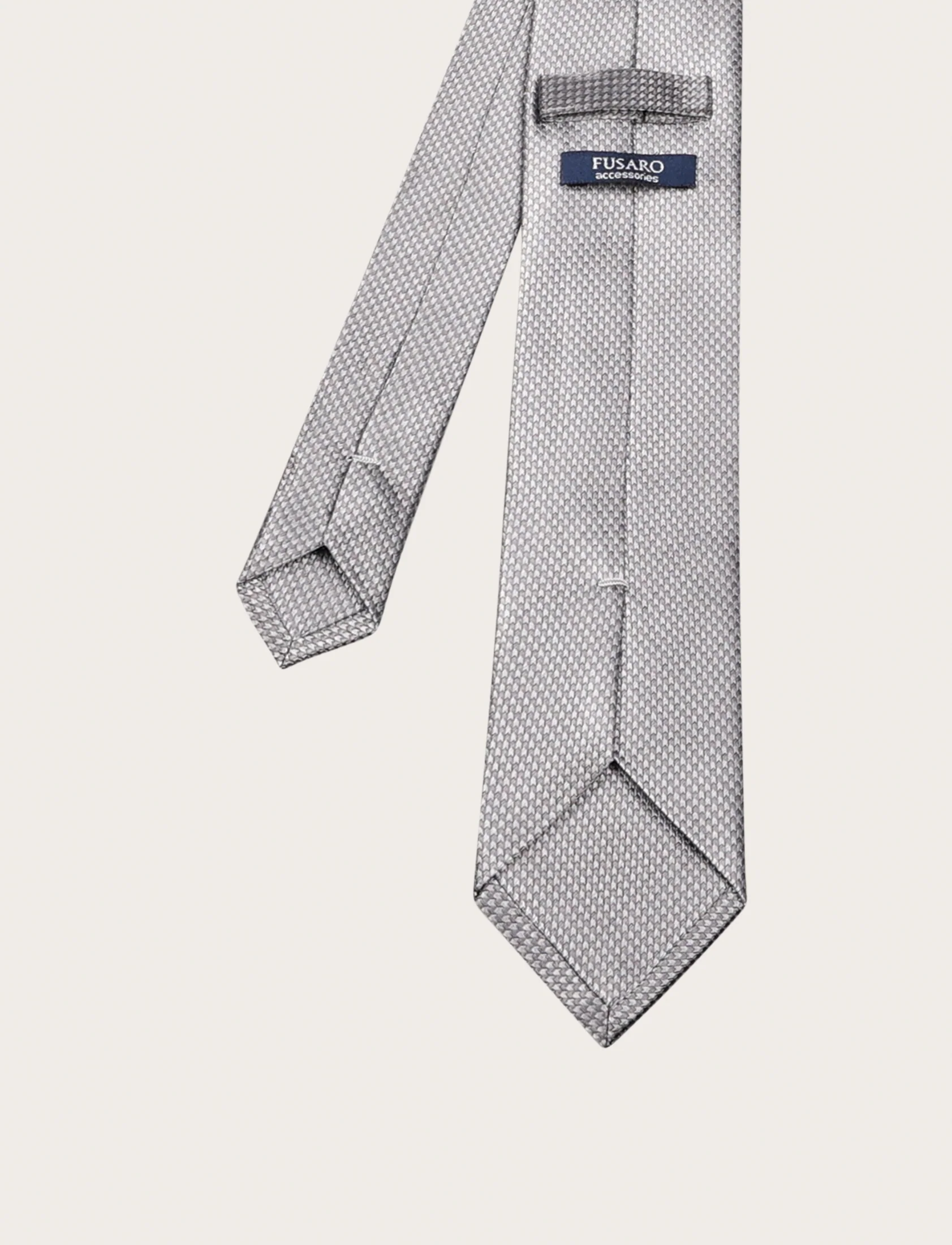 Cravatta in seta dobby con texture geometrica - Image 8