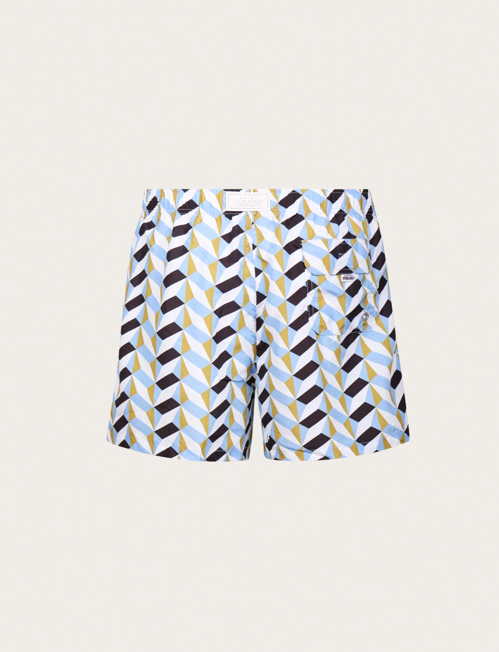 Costume da bagno fantasia geometrica celeste - Image 2