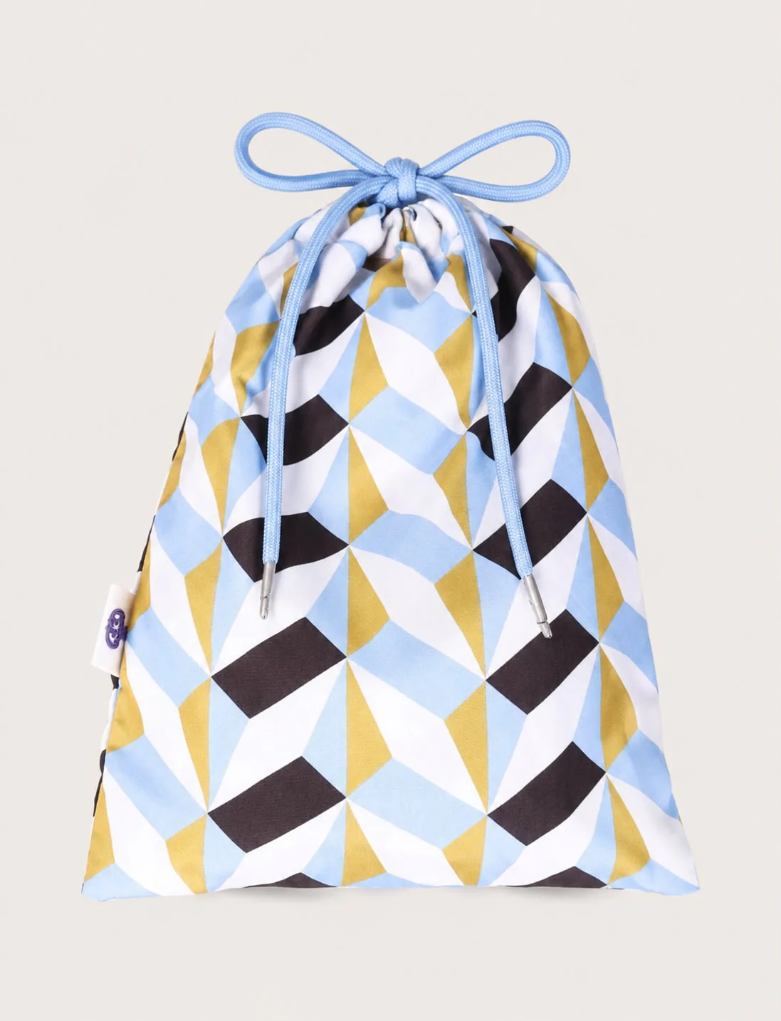Costume da bagno fantasia geometrica celeste - Image 4