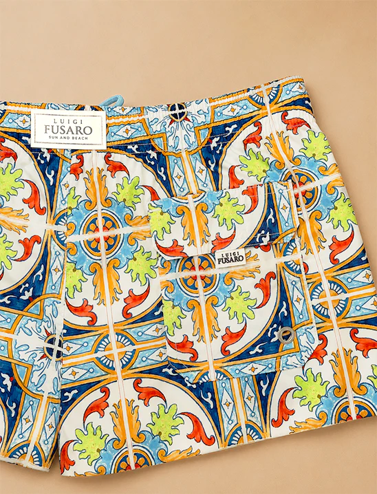Costume da bagno fantasia maiolica mediterranea - Image 3