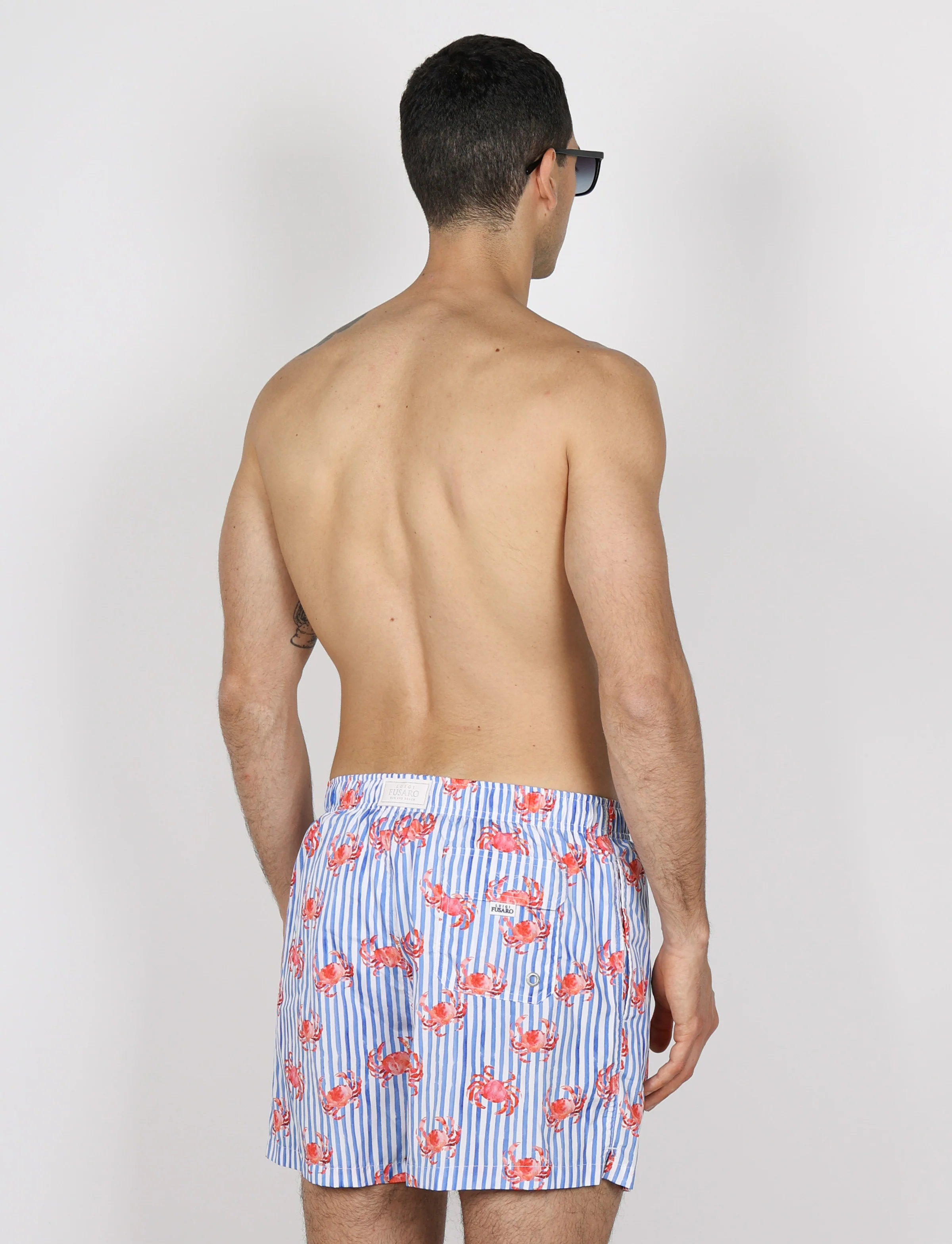 Costume da bagno a righe e granchi - Image 2