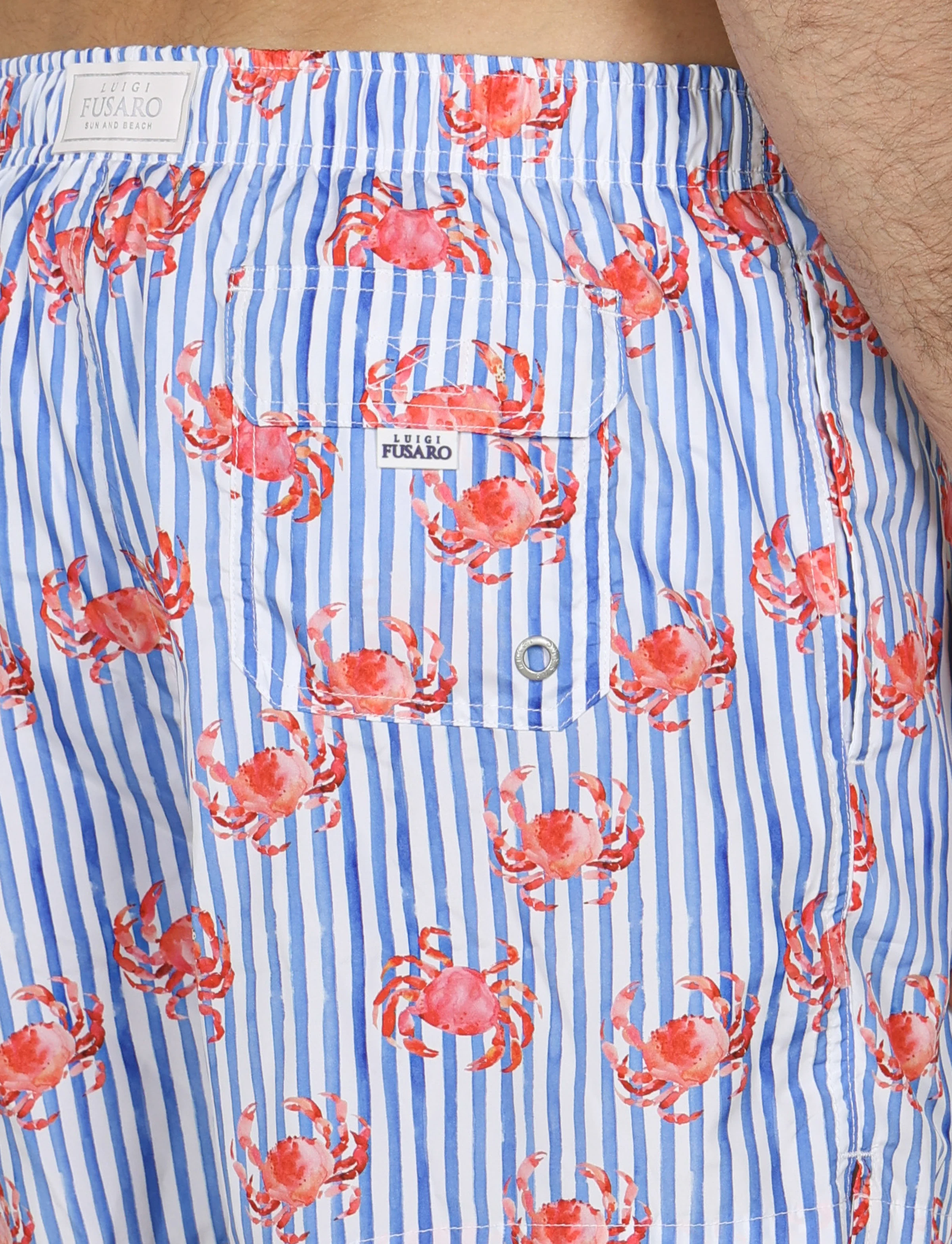 Costume da bagno a righe e granchi - Image 3