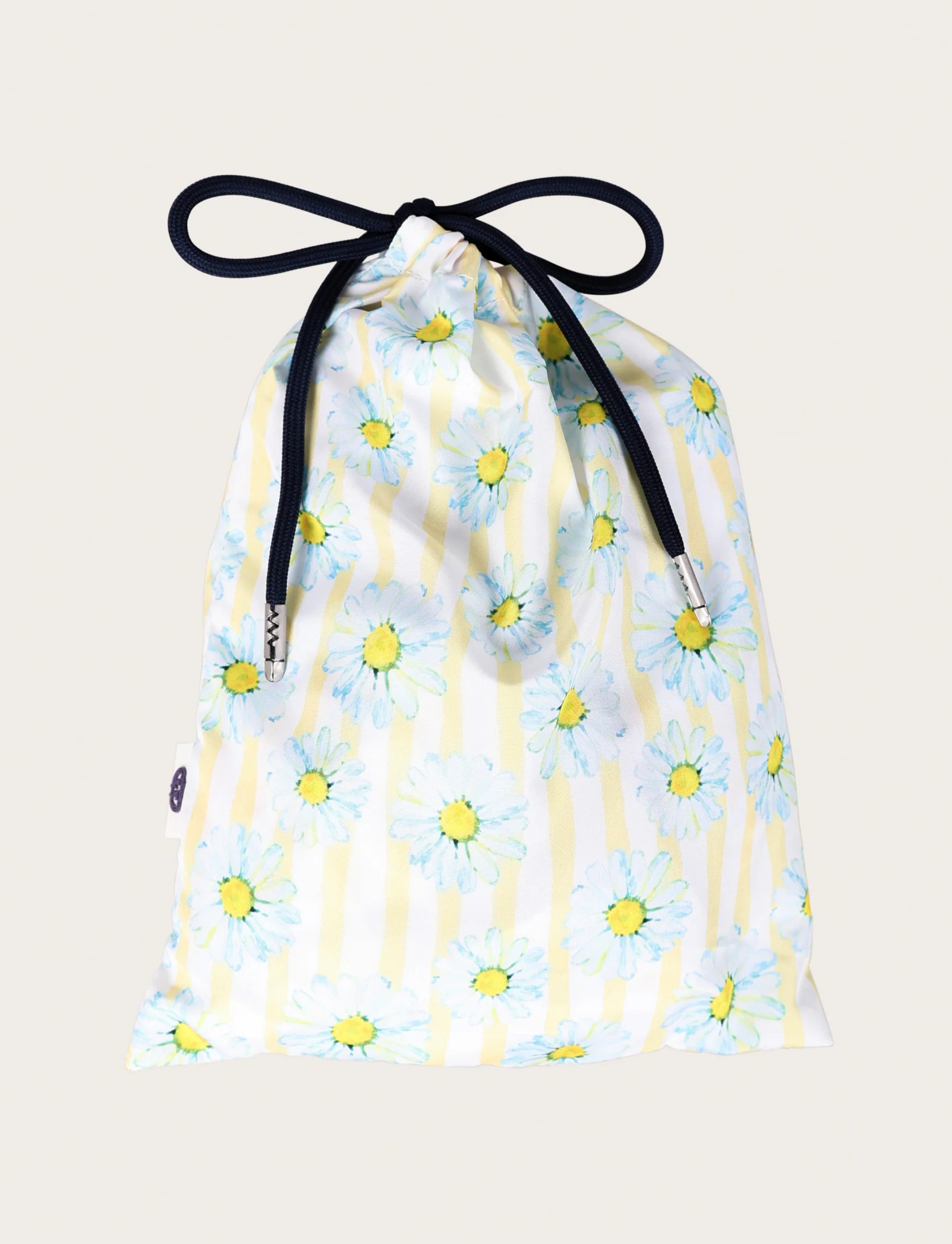 Costume da bagno a fiori e righe giallo e celeste - Image 3