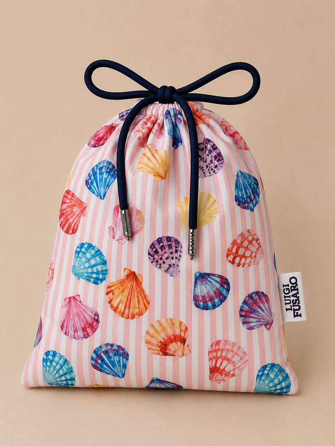 Costume da bagno conchiglie e righe rosa - Image 4