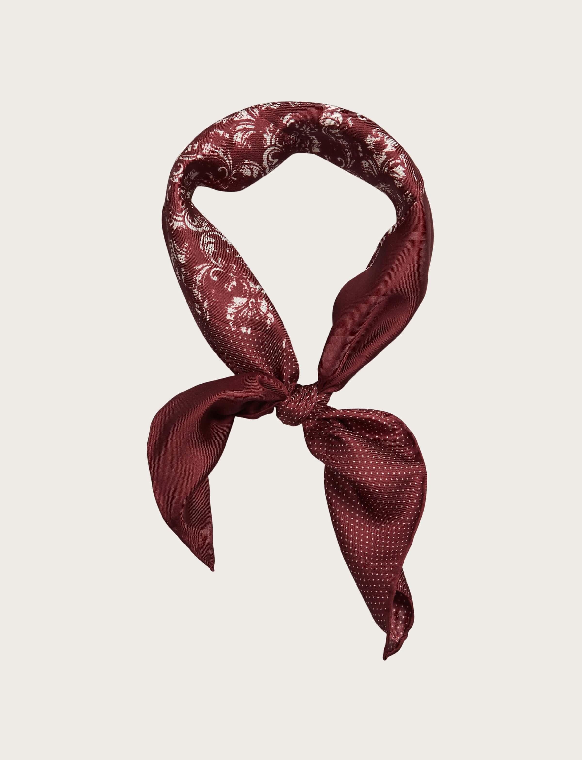Foulard in seta multi fantasia quattro lati - Image 7