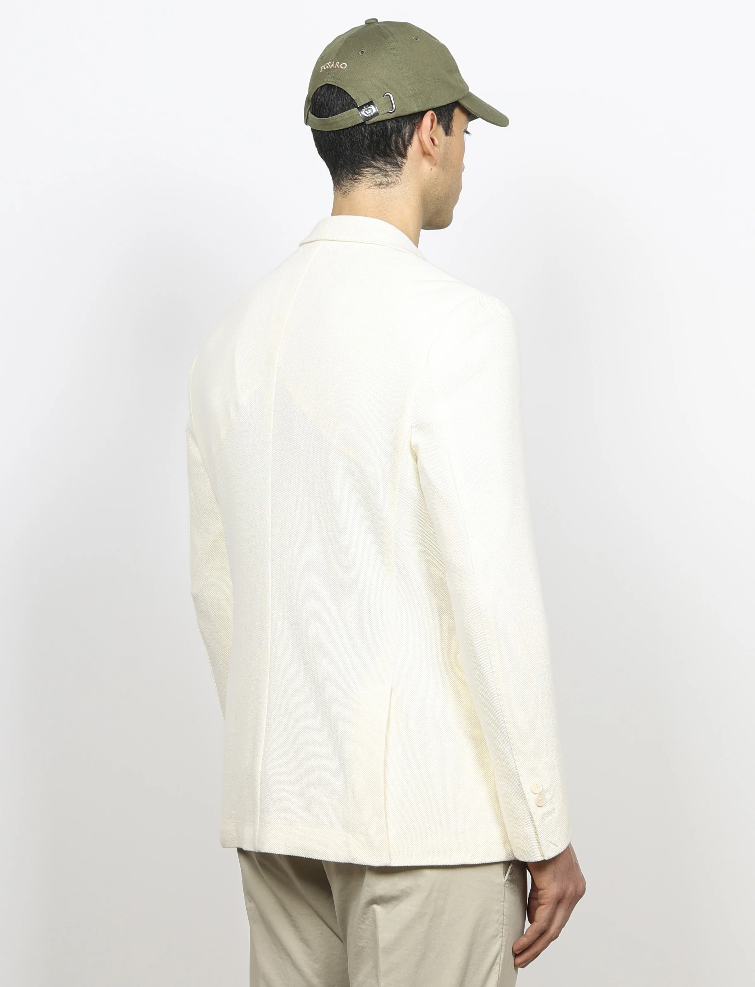 Giacca in maglia dobby tinta unita - Image 8