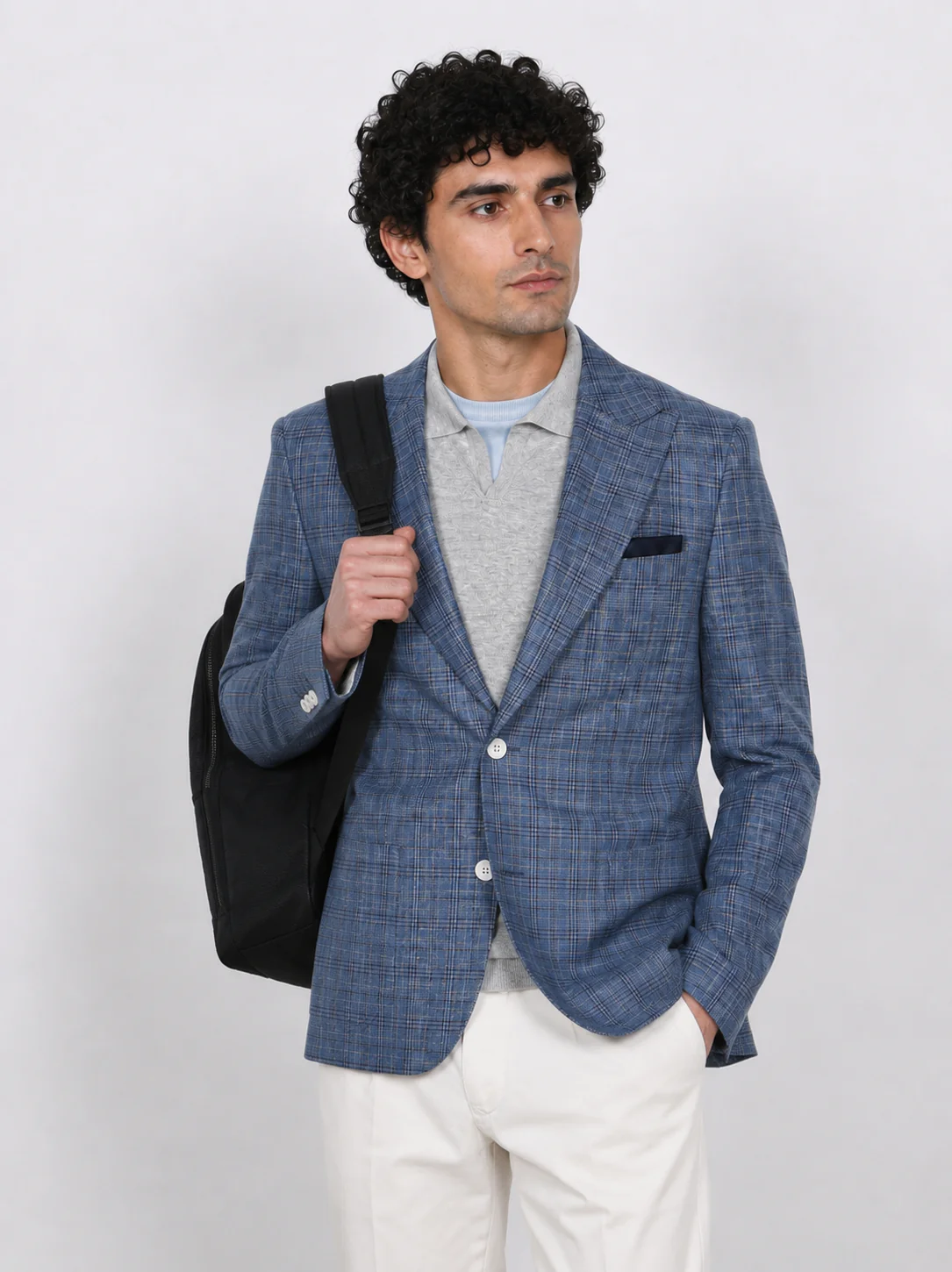Giacca principe di galles denim - Image 2