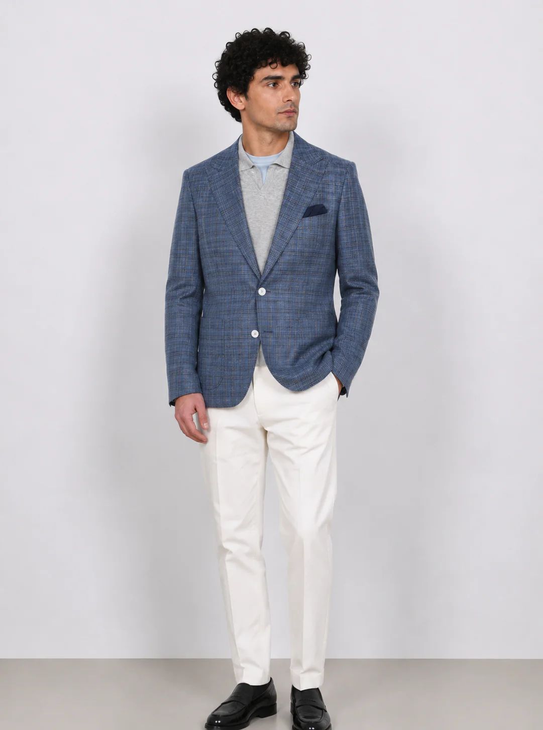 Giacca principe di galles denim - Image 3