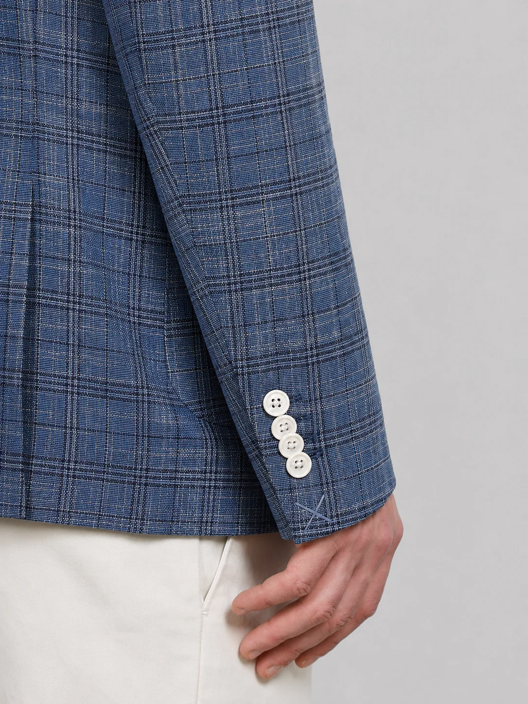 Giacca principe di galles denim - Image 5