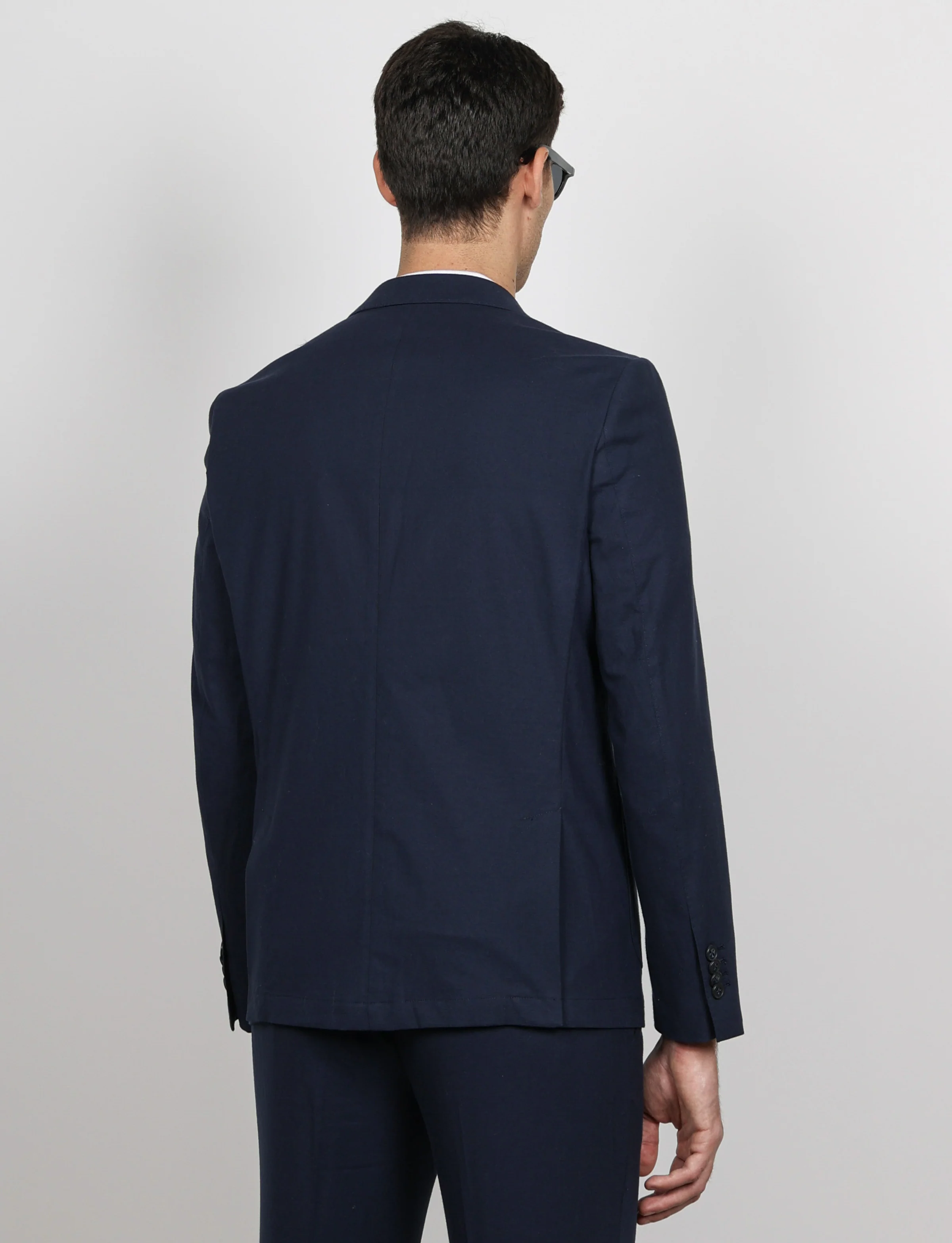 Giacca tinta unita in cotone stretch Drop 7 - Image 19