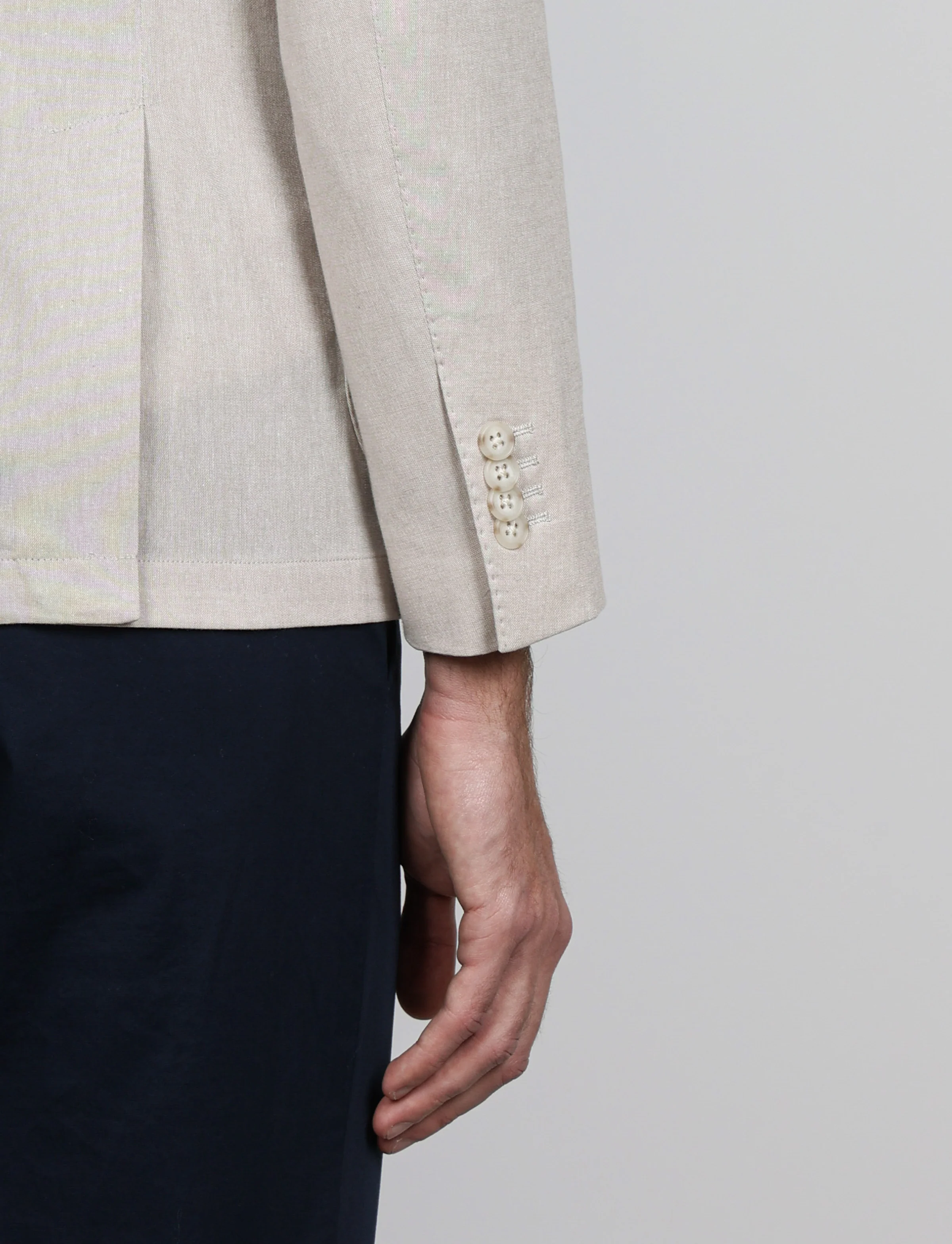 Giacca tinta unita in cotone stretch Drop 7 - Image 5
