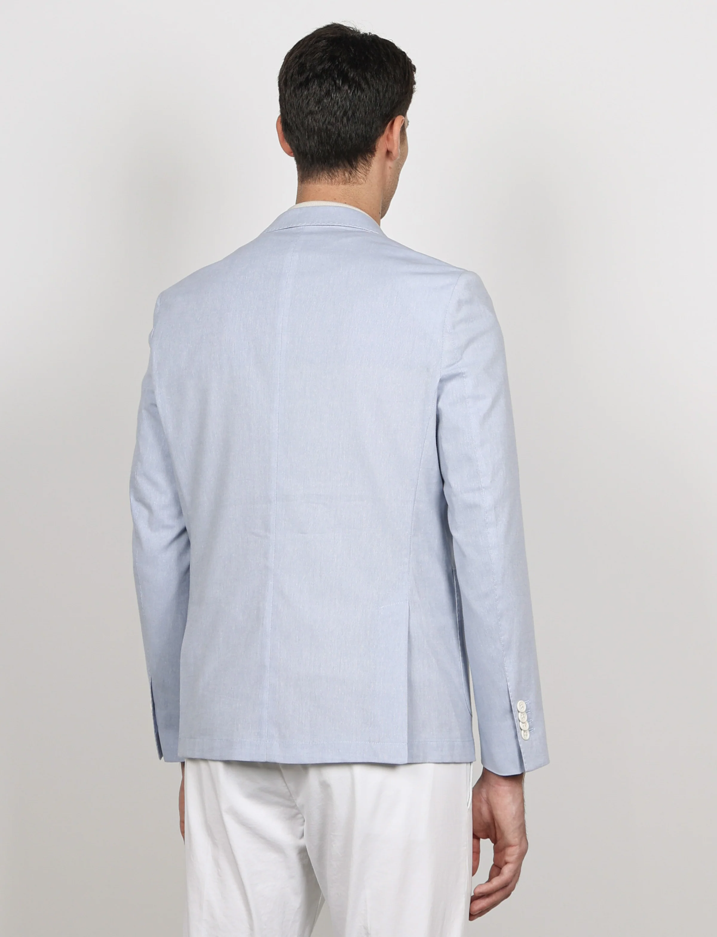 Giacca tinta unita in cotone stretch Drop 7 - Image 9
