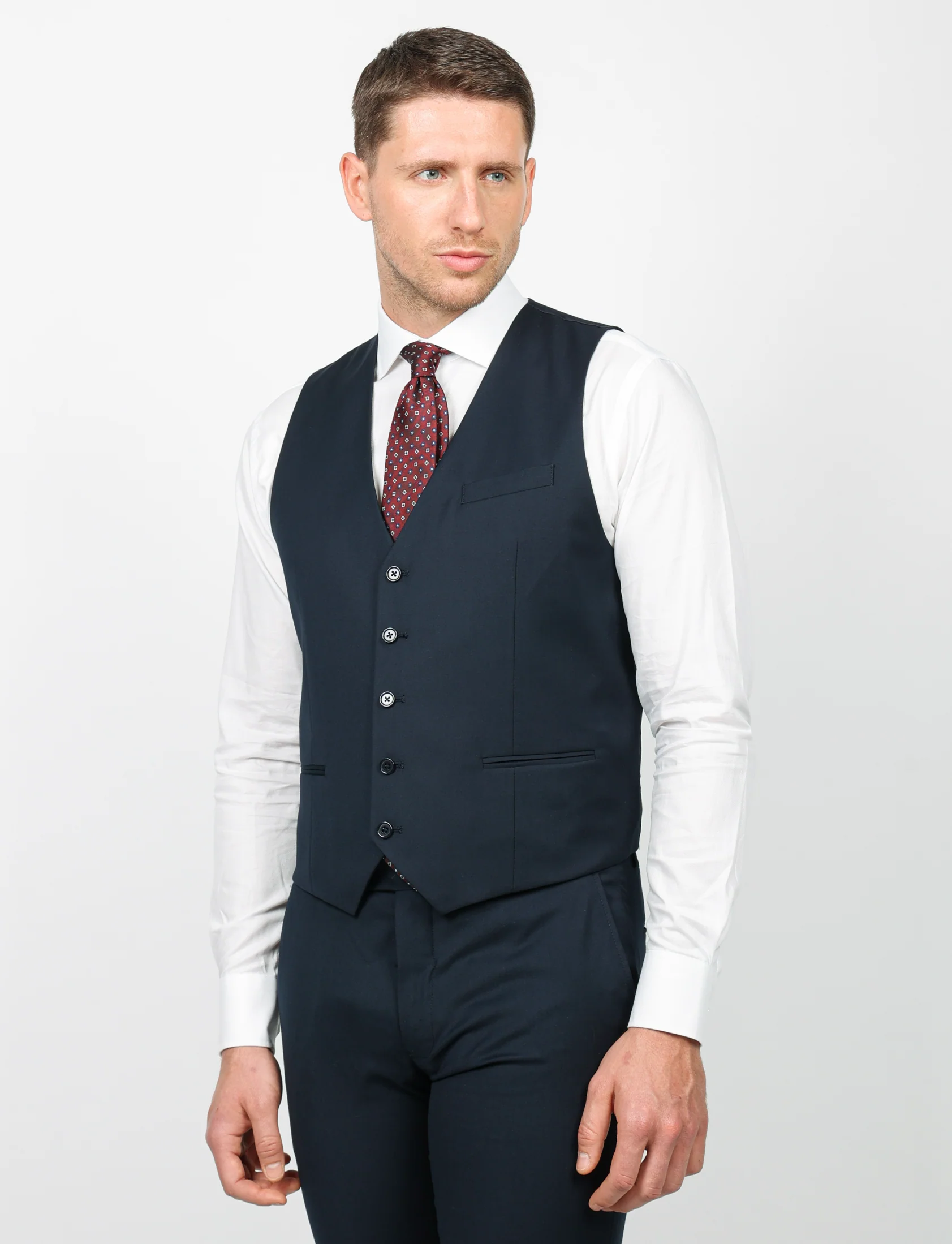 Gilet monopetto tinta unita - Image 6