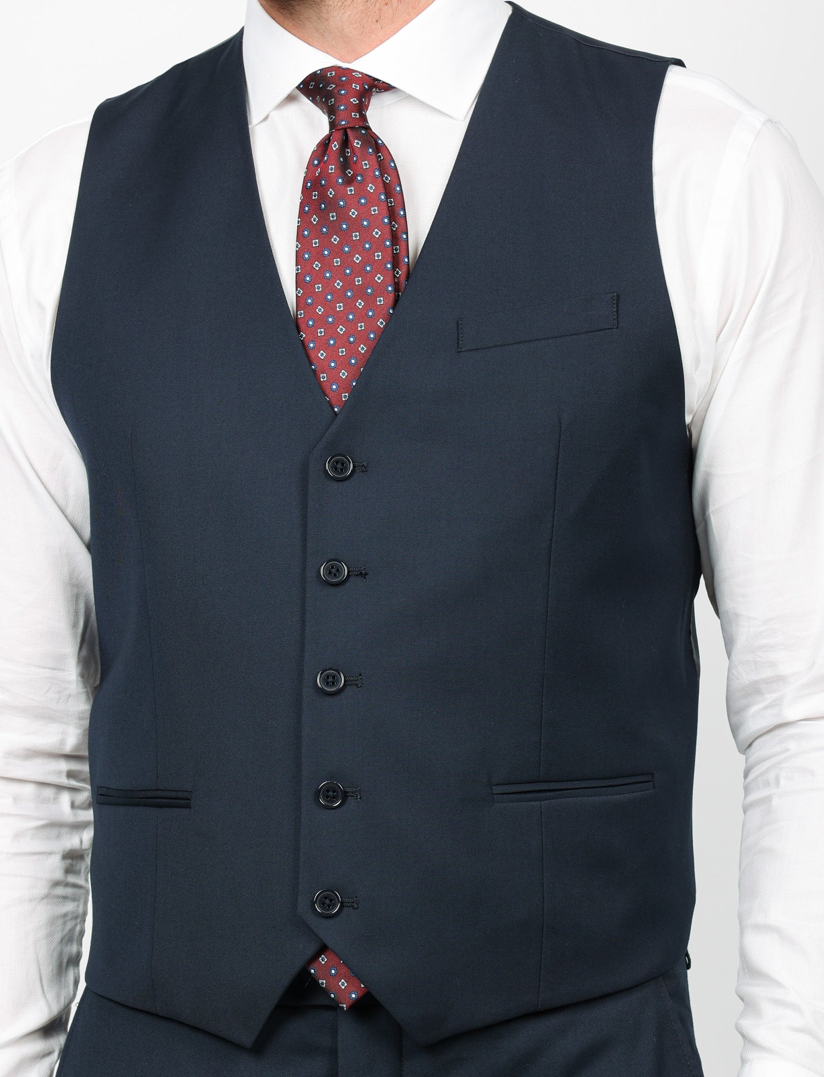 Gilet monopetto tinta unita - Image 7