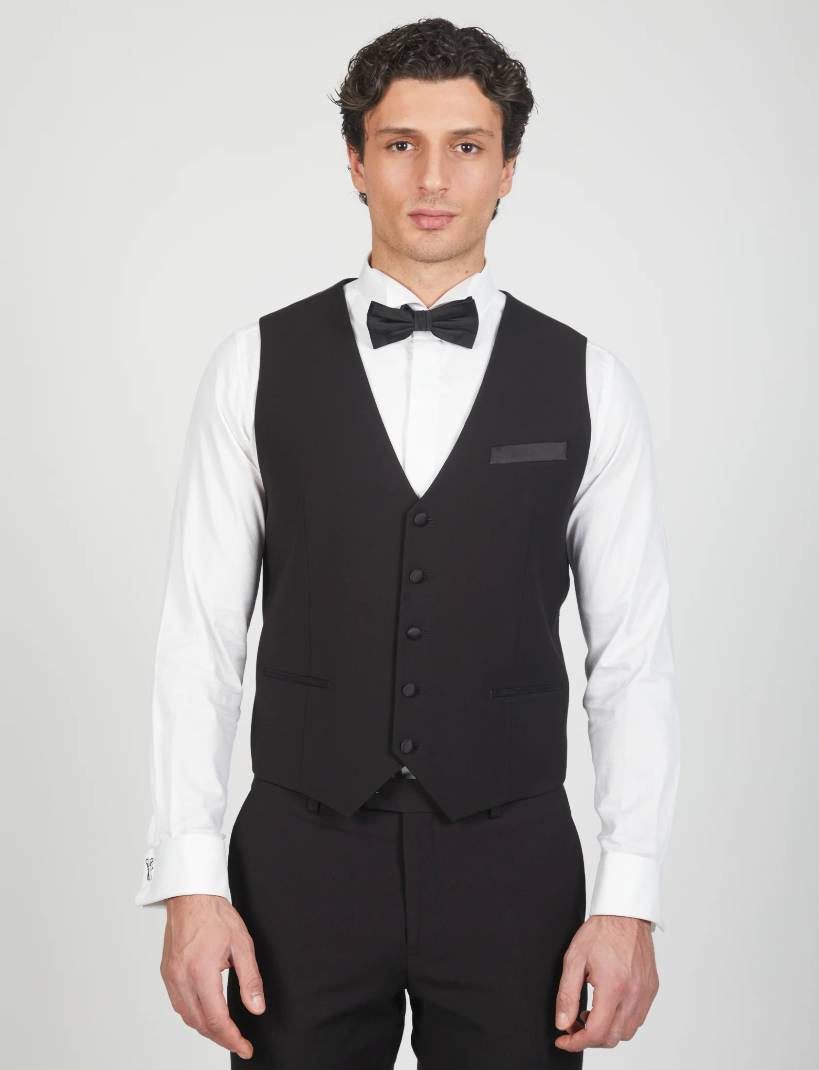 Gilet cerimonia con dettagli in raso - Image 5