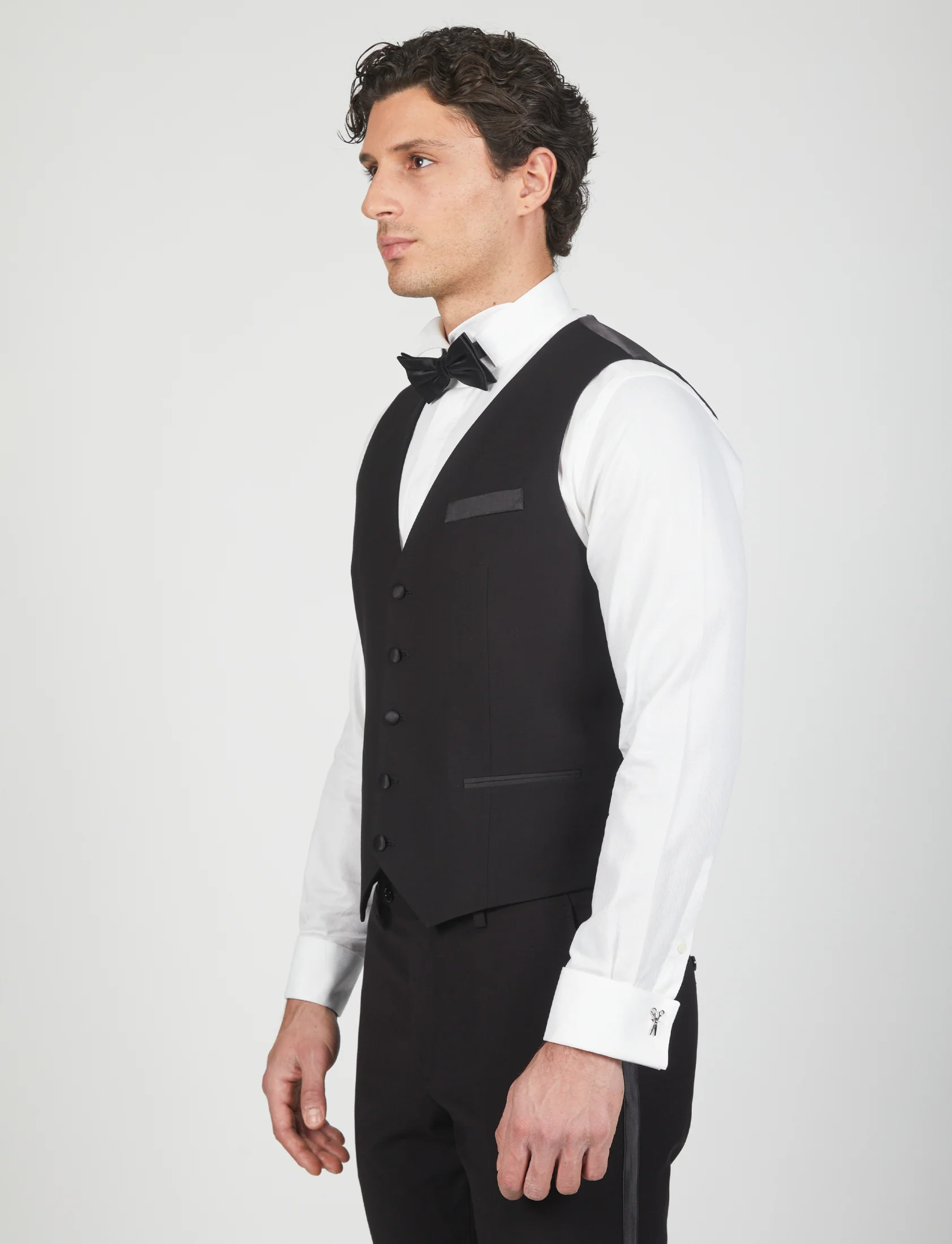 Gilet cerimonia con dettagli in raso - Image 7