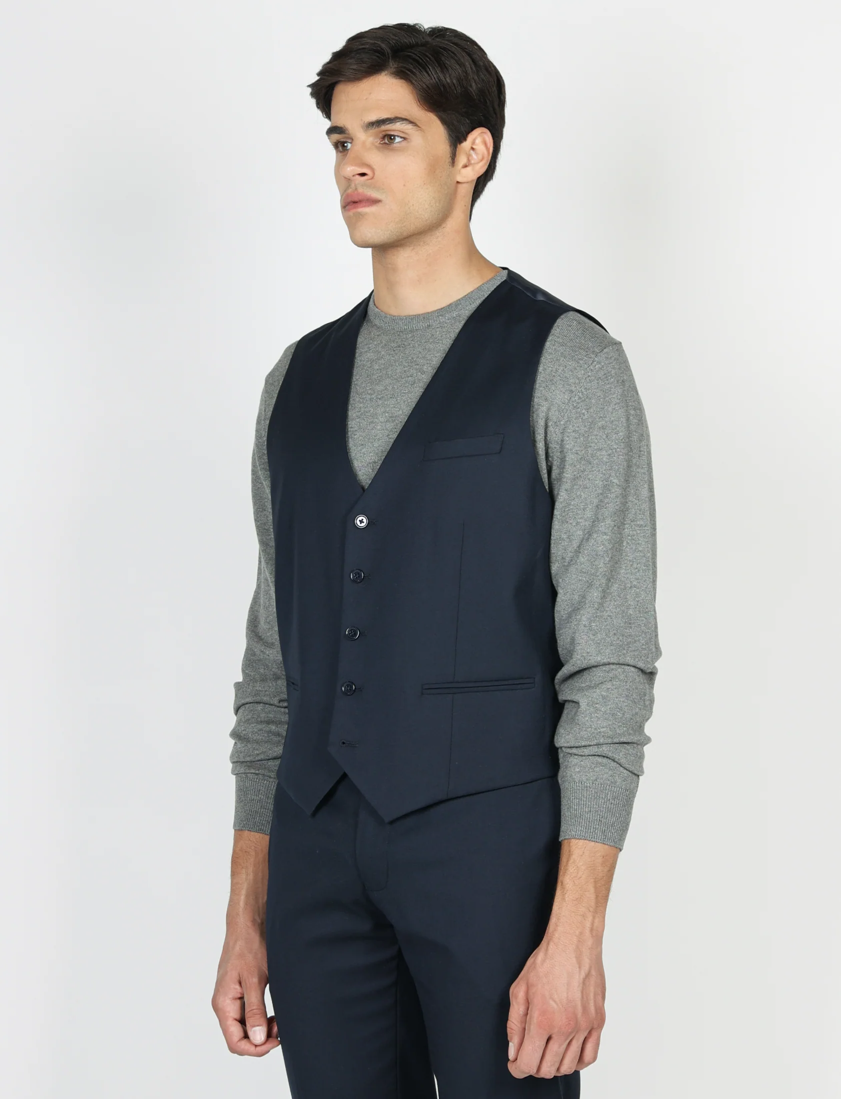 Gilet classico tinta unita - Image 13