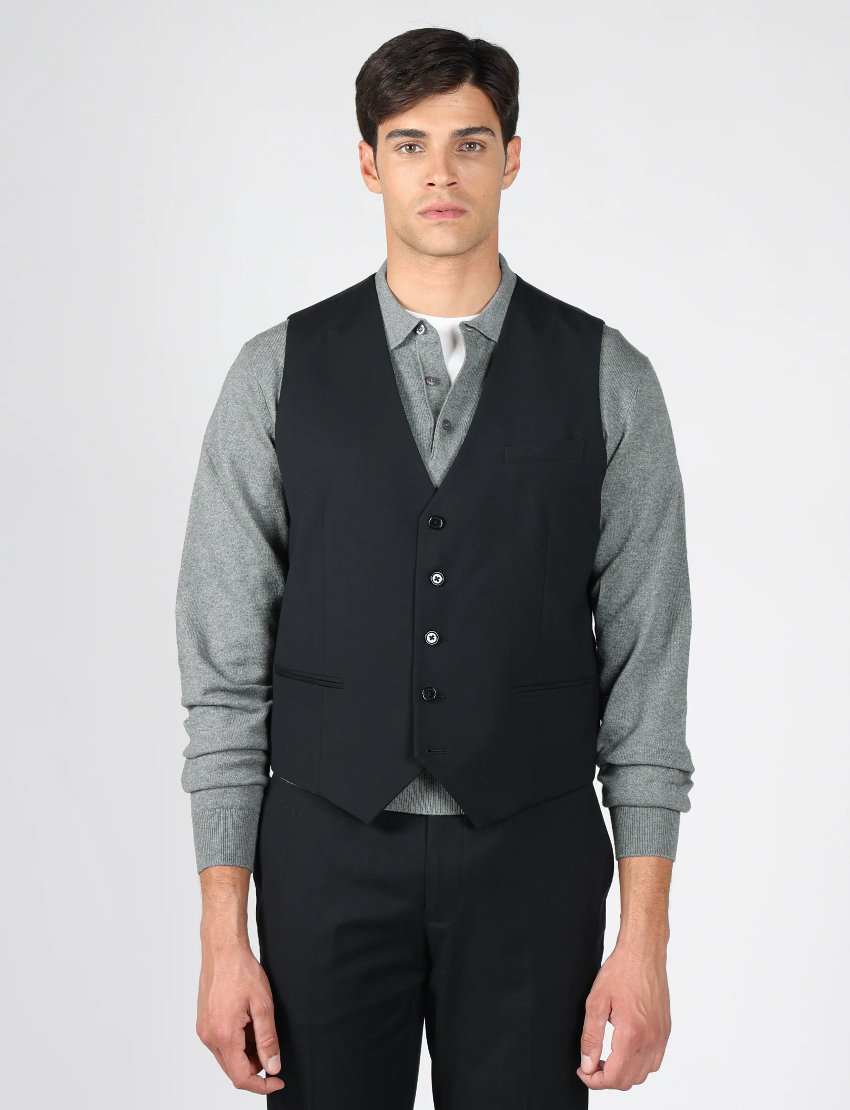 Gilet classico tinta unita - Image 15