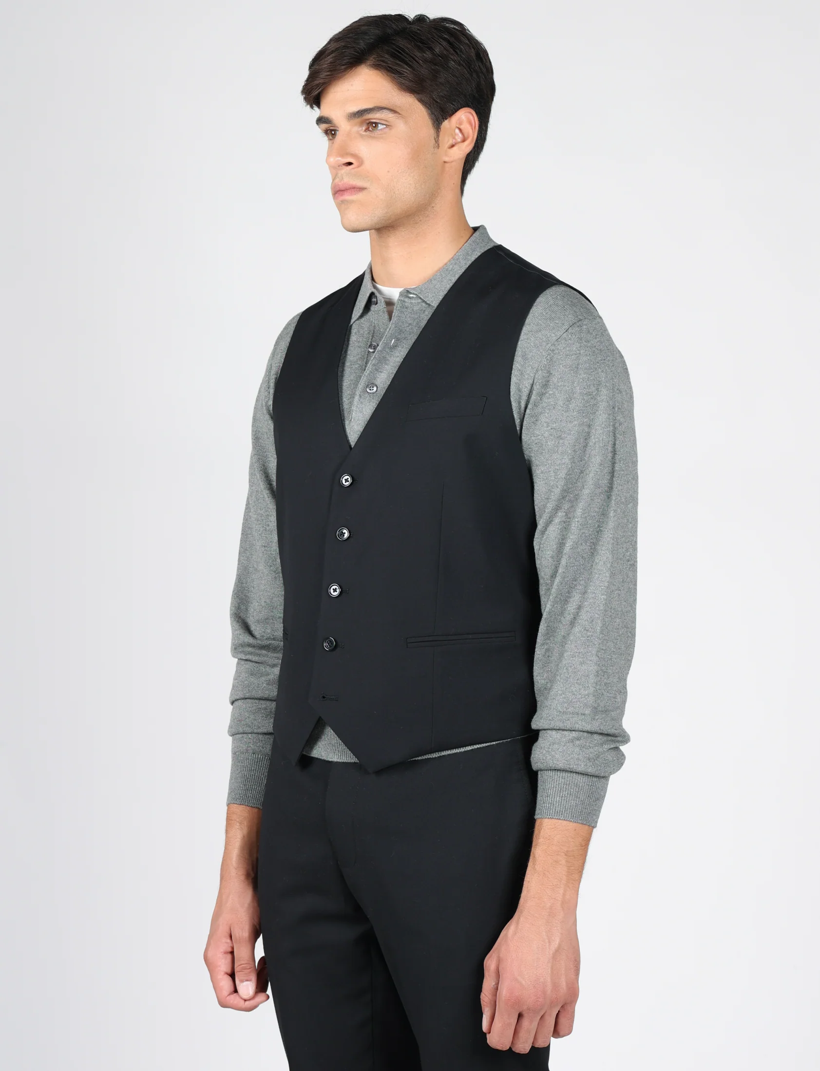 Gilet classico tinta unita - Image 16