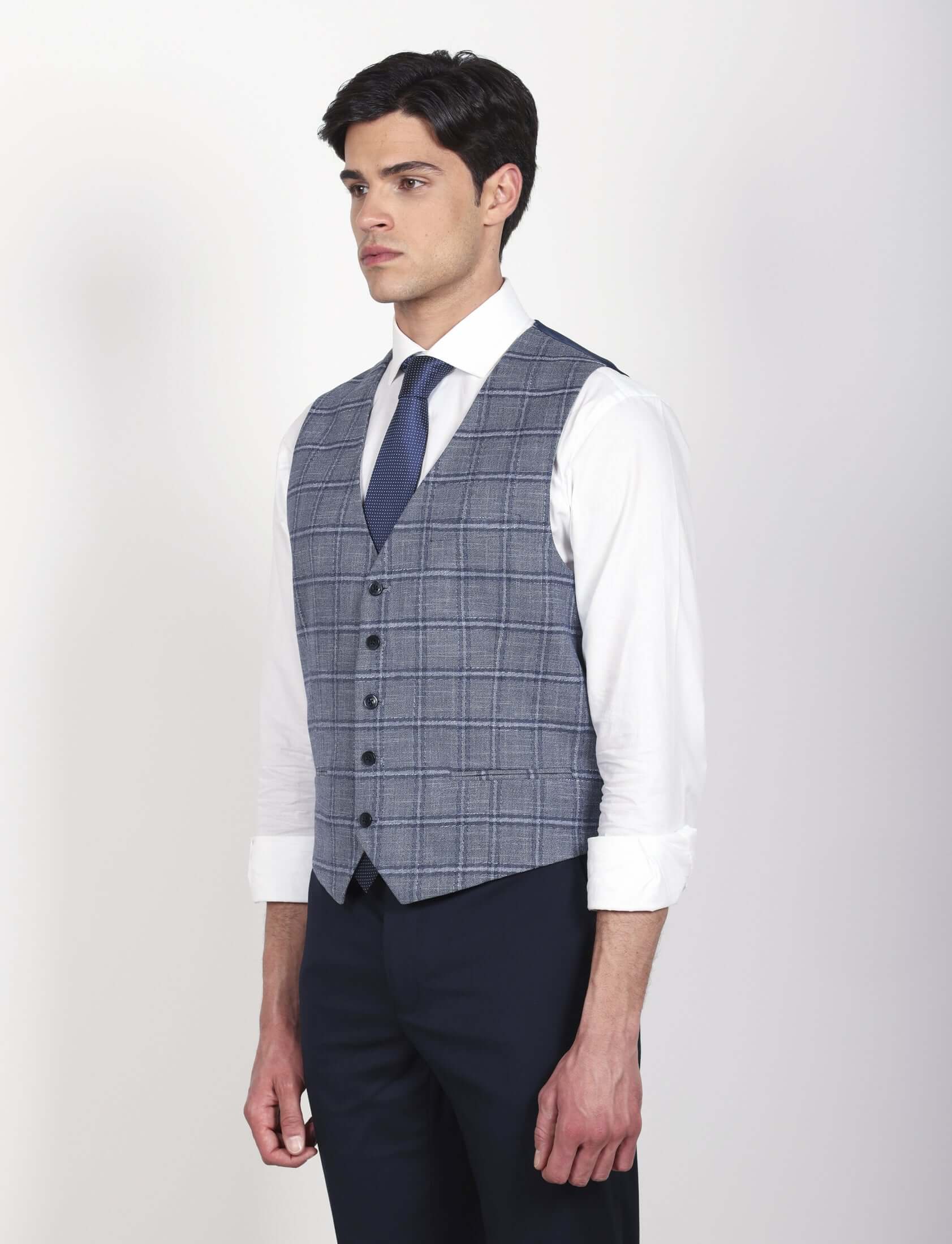 Gilet principe di galles blu - Image 2